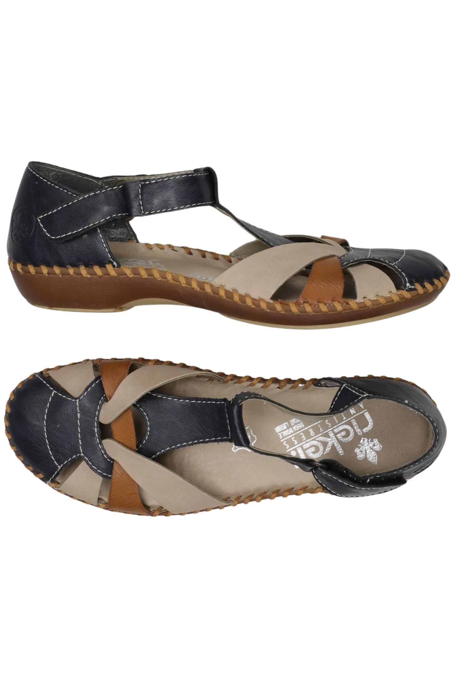 

Rieker Damen Sandale, marineblau, Gr. 38