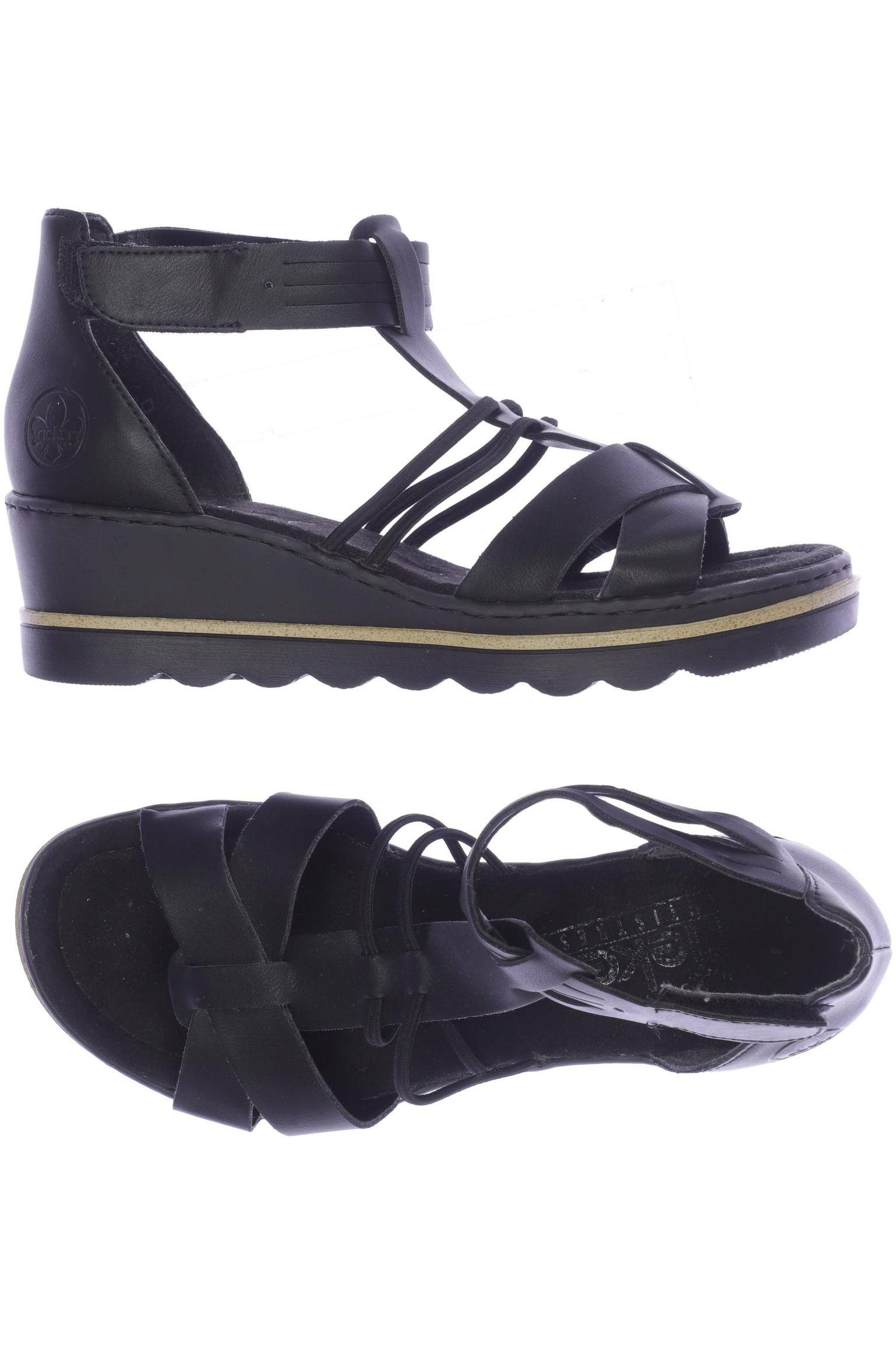 

Rieker Damen Sandale, schwarz, Gr. 37