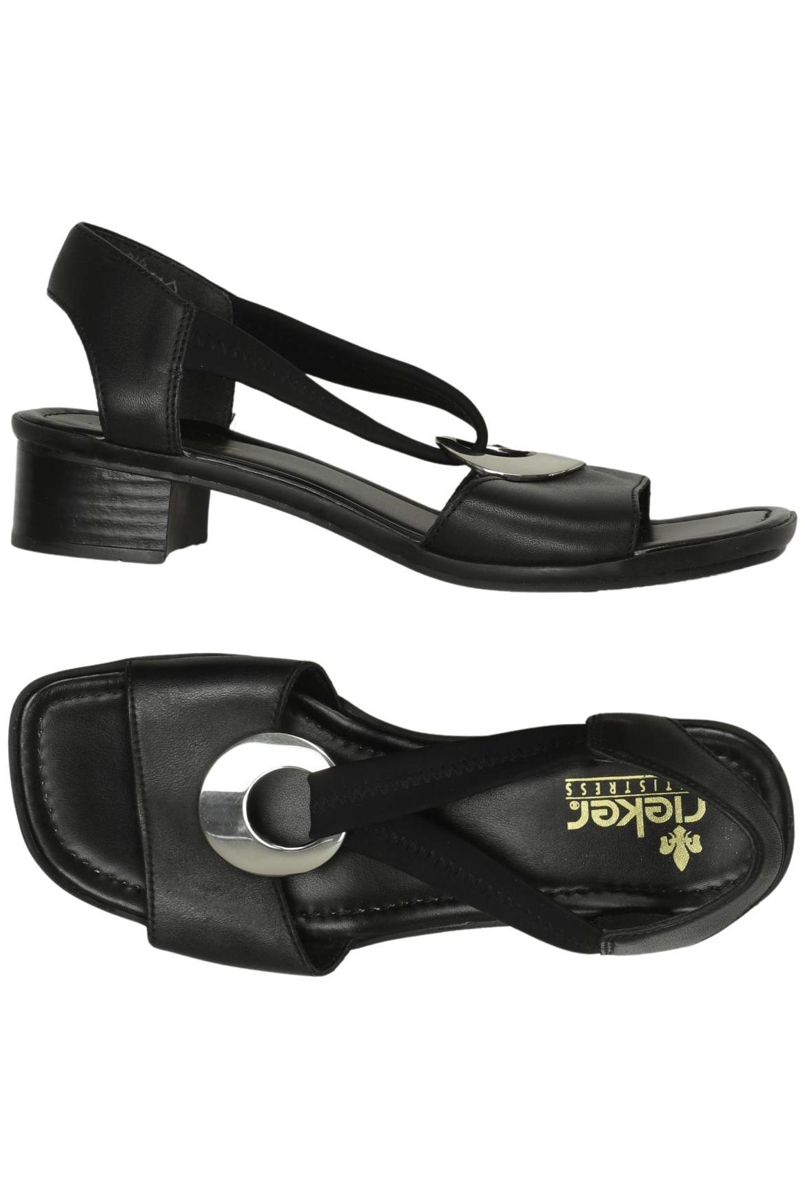 

Rieker Damen Sandale, schwarz, Gr. 36