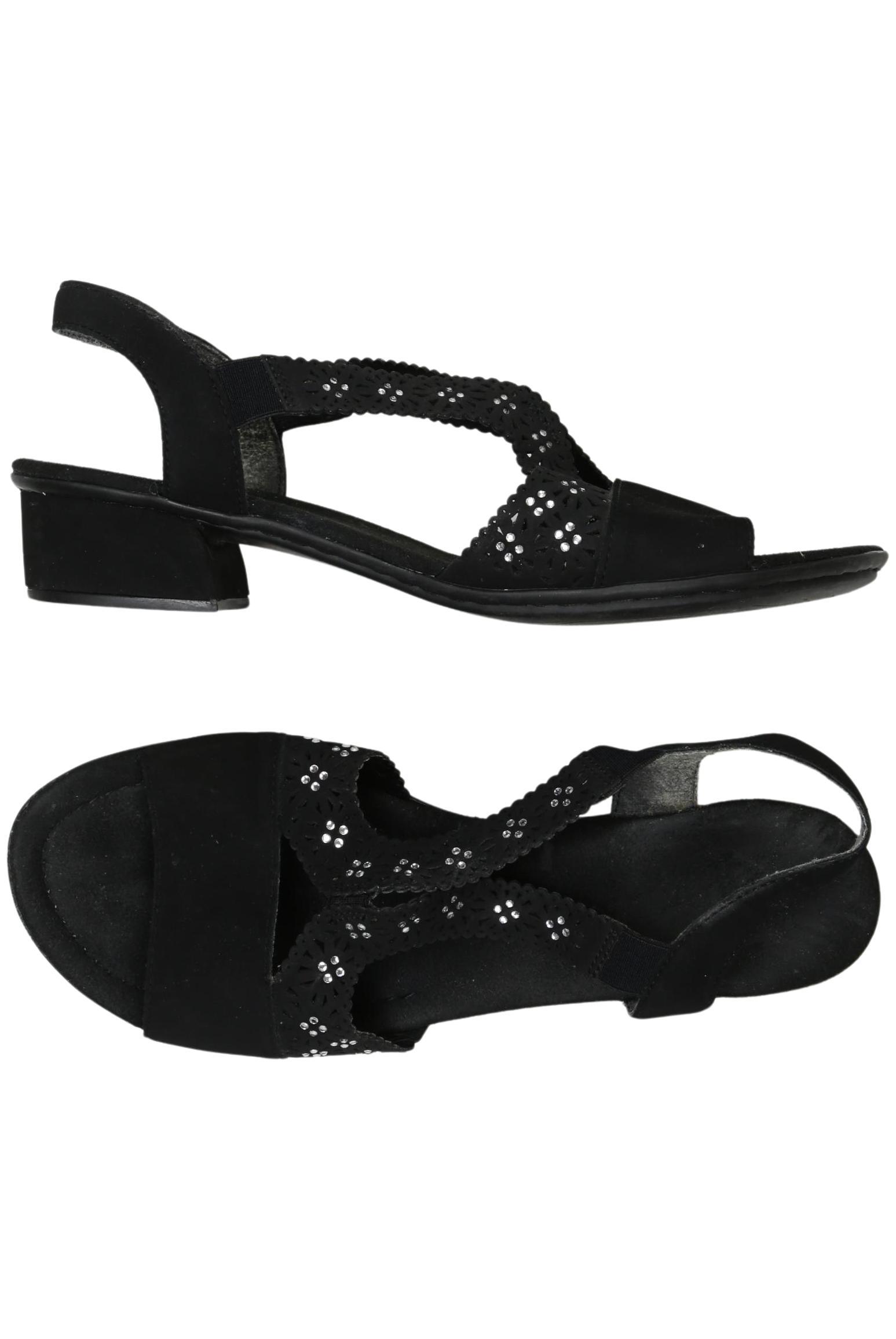 

Rieker Damen Sandale, schwarz, Gr. 41