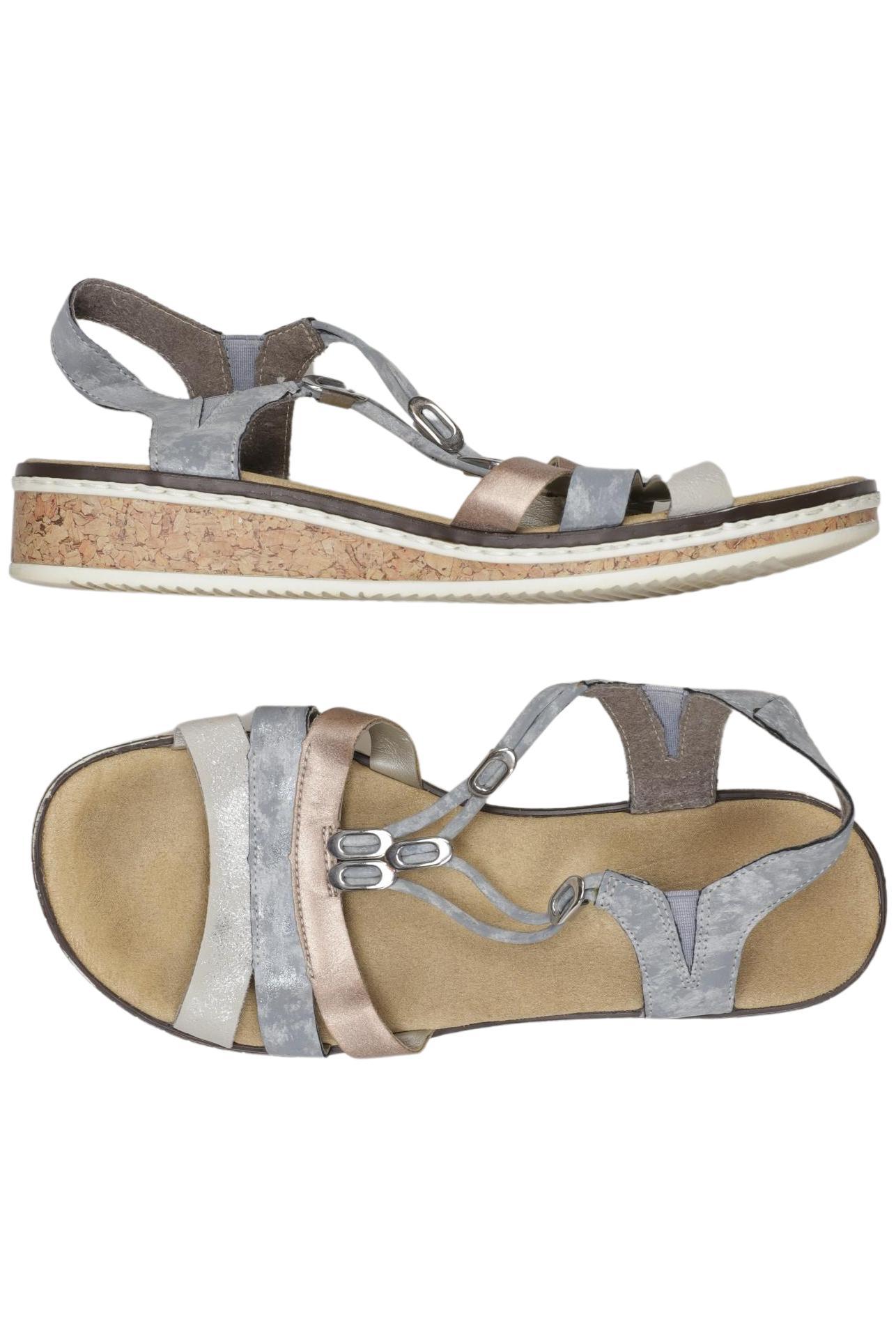 

Rieker Damen Sandale, grau, Gr. 38