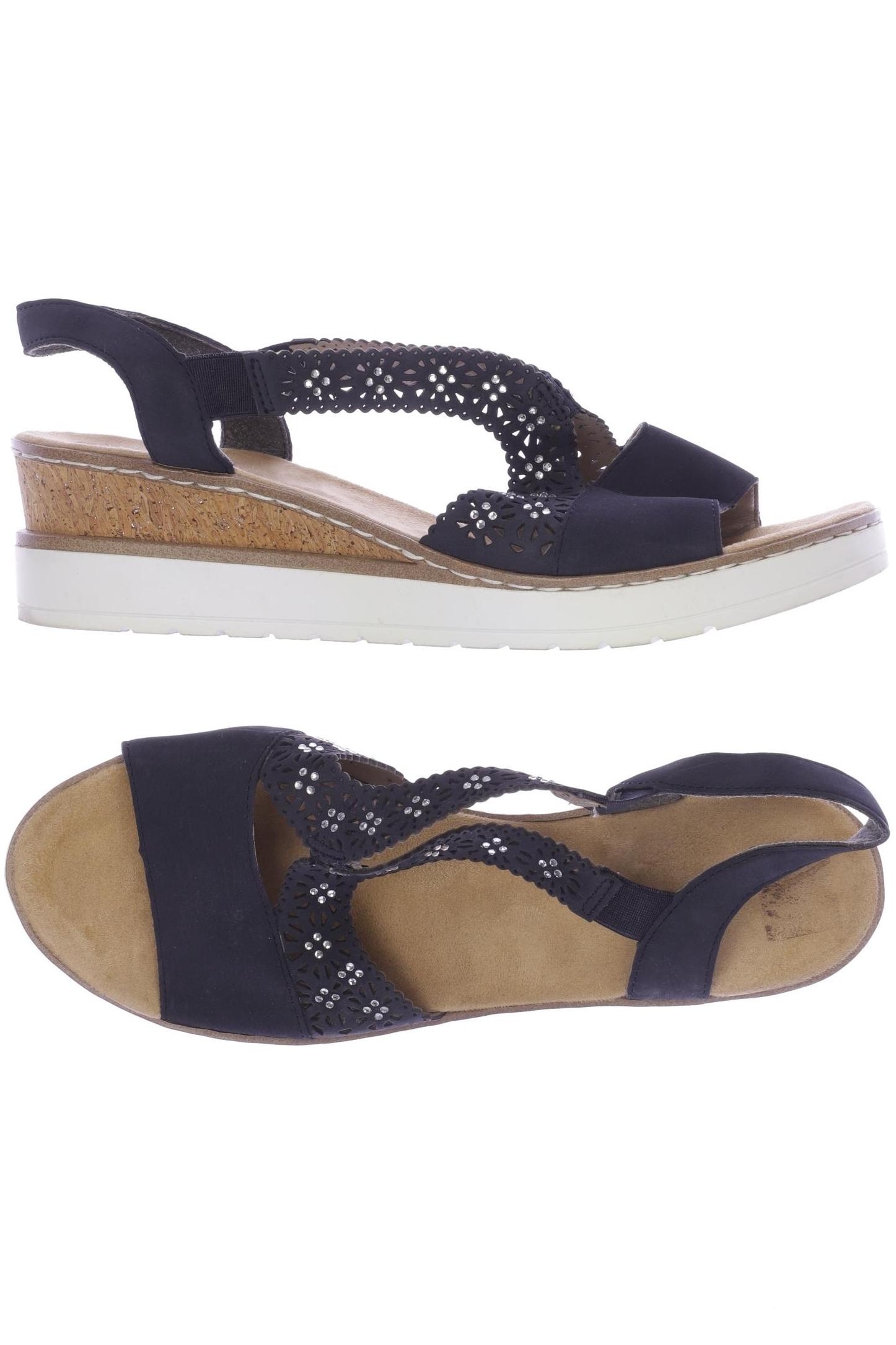 

Rieker Damen Sandale, marineblau, Gr. 42