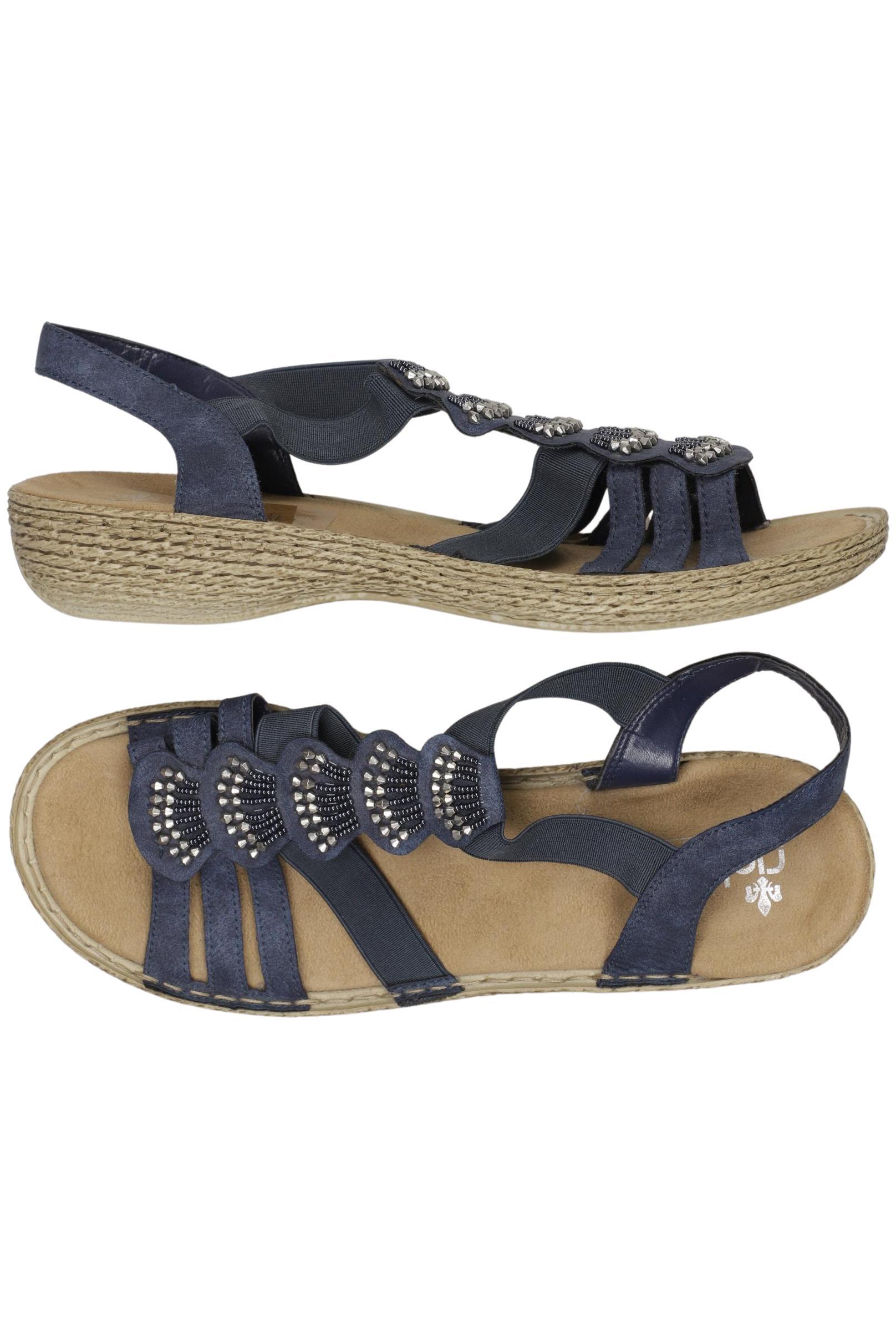 

Rieker Damen Sandale, marineblau, Gr. 41