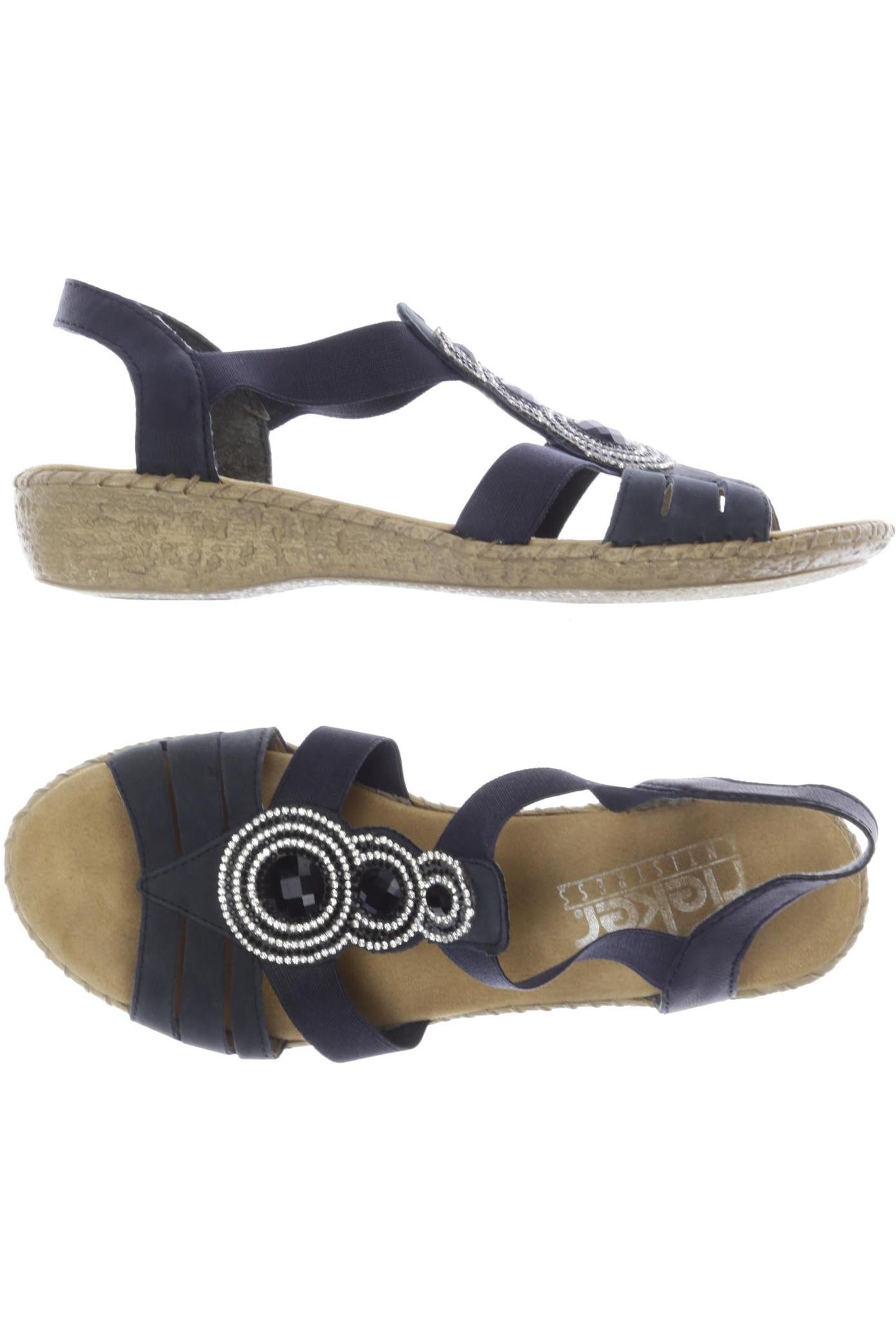 

Rieker Damen Sandale, marineblau, Gr. 38