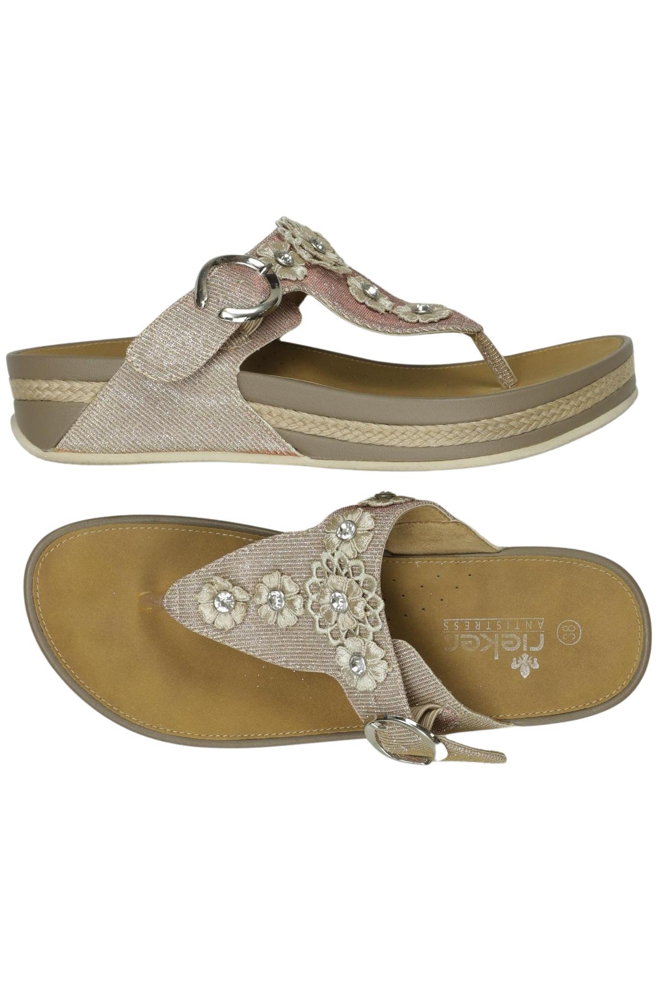

Rieker Damen Sandale, beige, Gr. 38