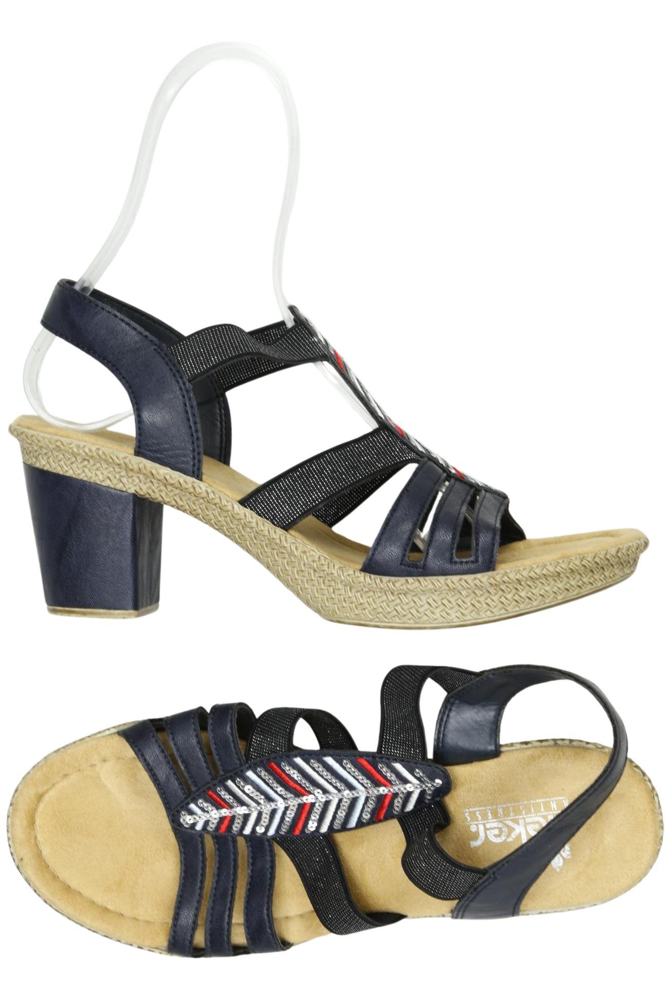 

Rieker Damen Sandale, marineblau, Gr. 40