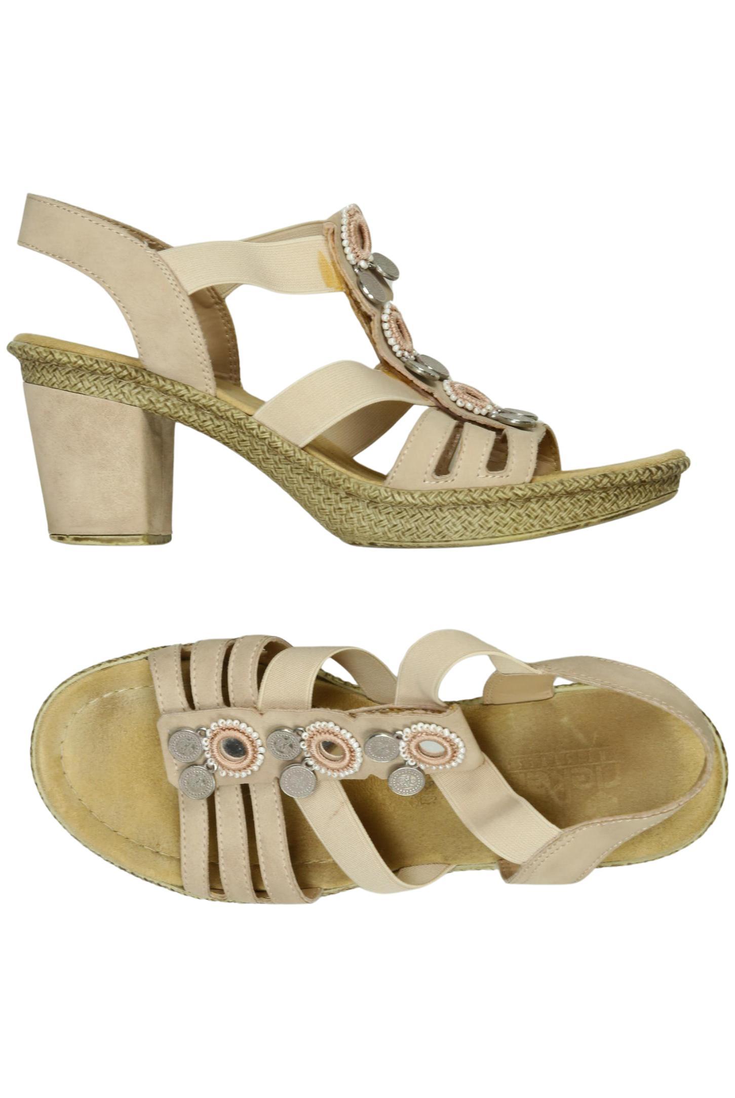 

Rieker Damen Sandale, beige, Gr. 39