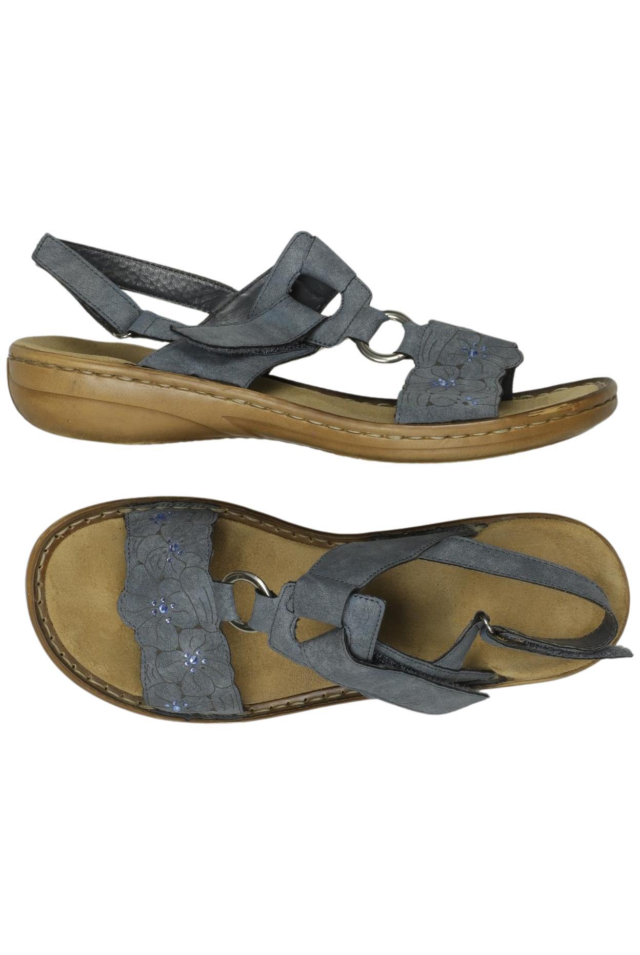 

Rieker Damen Sandale, blau, Gr. 37