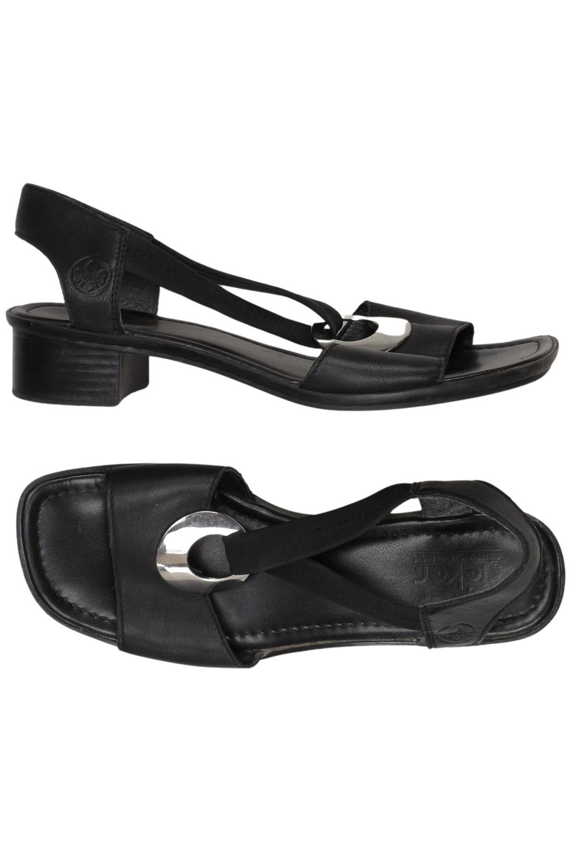 

Rieker Damen Sandale, schwarz, Gr. 39
