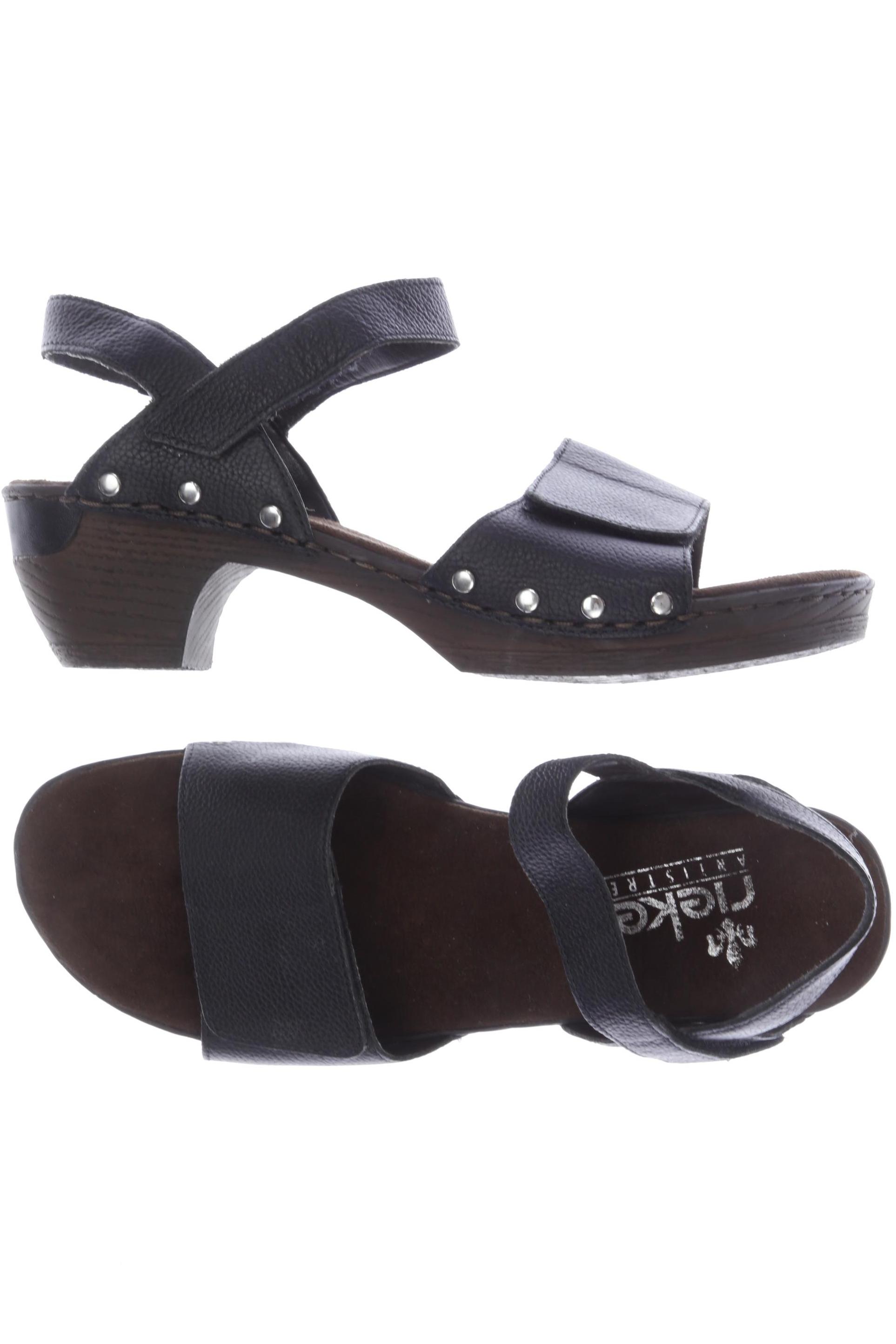 

Rieker Damen Sandale, schwarz, Gr. 40