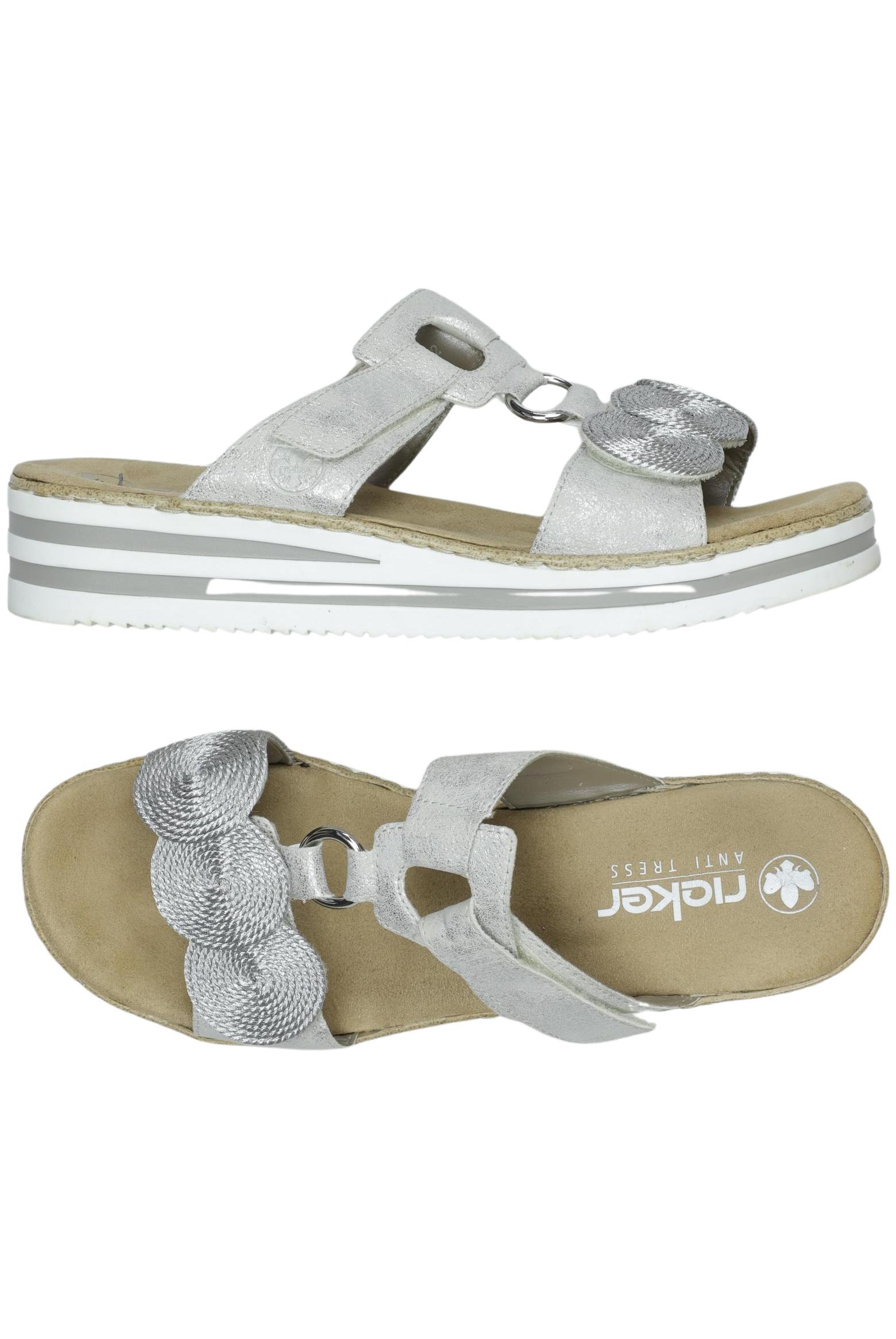 

Rieker Damen Sandale, silber, Gr. 42