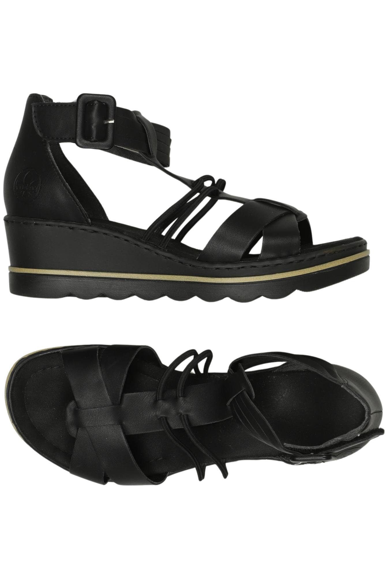 

Rieker Damen Sandale, schwarz, Gr. 37