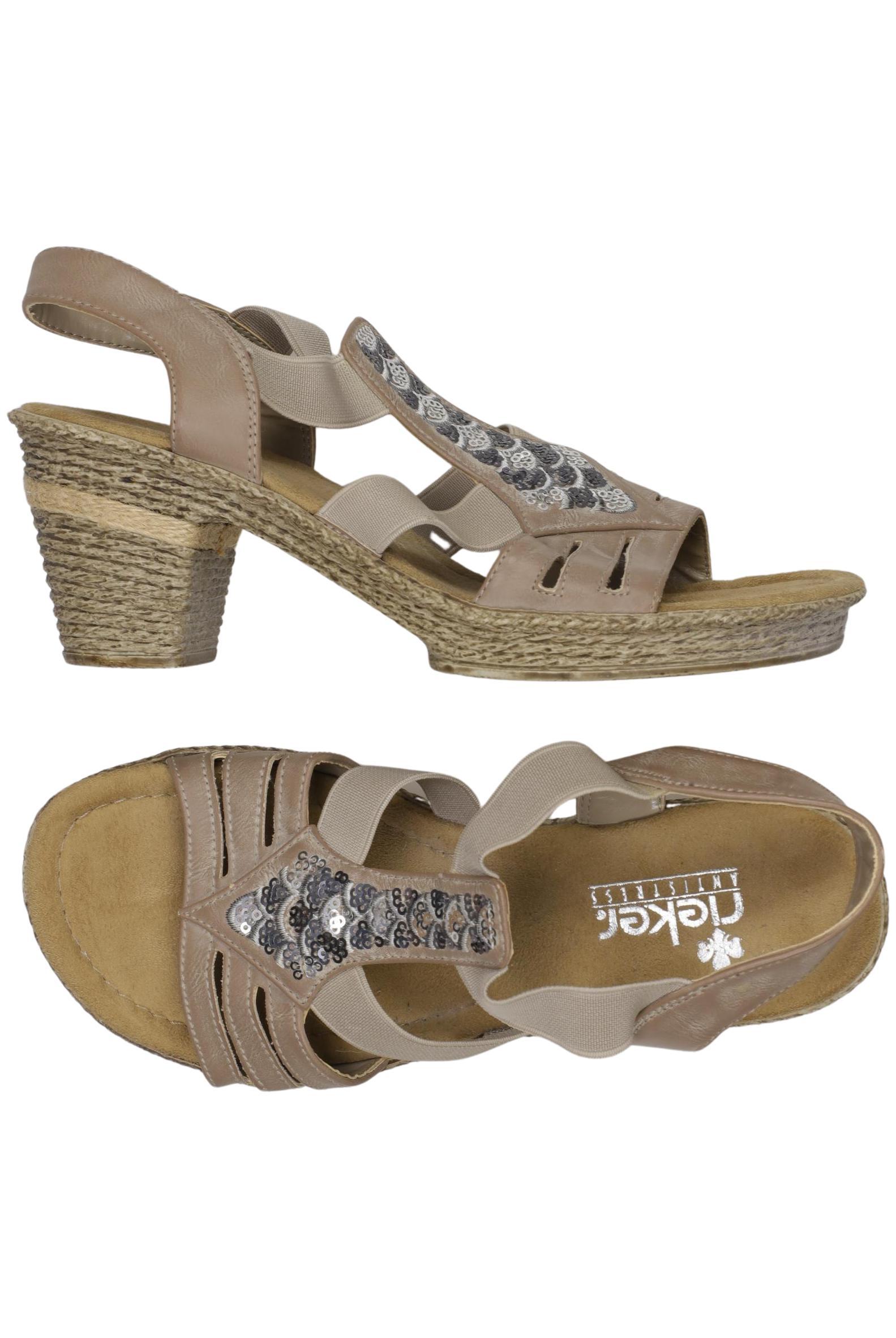 

Rieker Damen Sandale, beige, Gr. 37