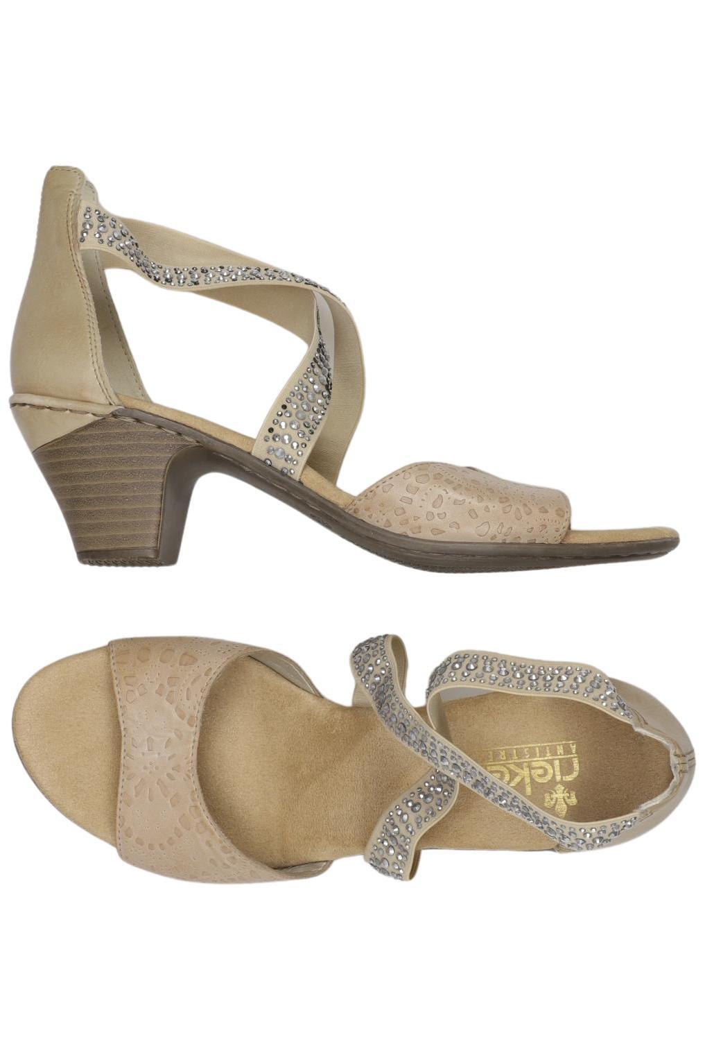 

Rieker Damen Sandale, beige, Gr. 39