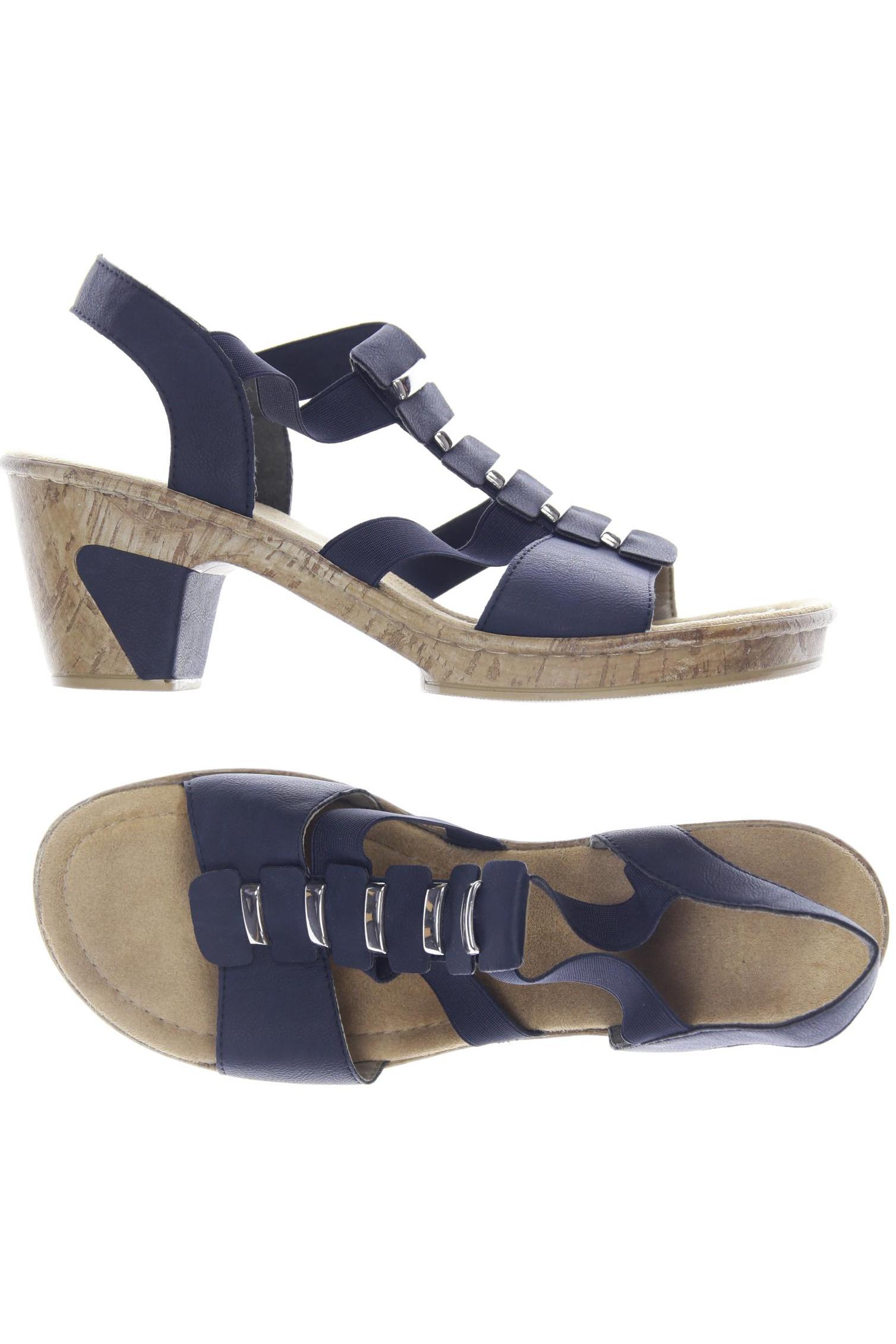 

Rieker Damen Sandale, marineblau, Gr. 42