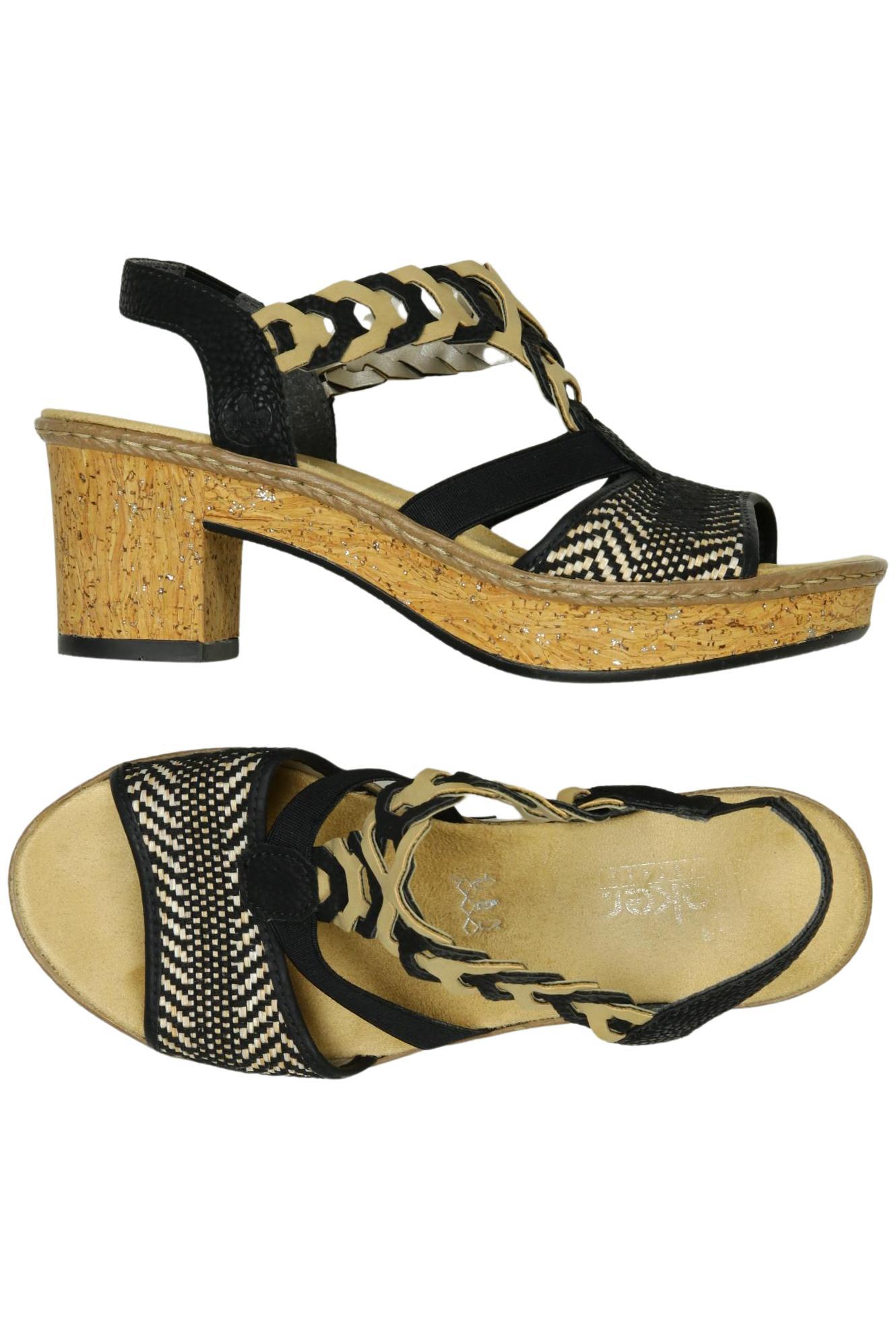 

Rieker Damen Sandale, schwarz, Gr. 36