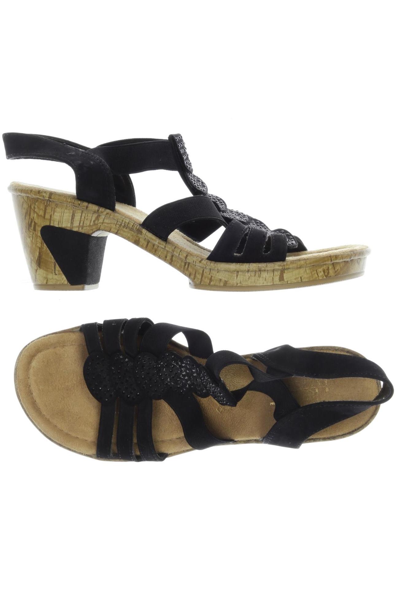 

Rieker Damen Sandale, schwarz, Gr. 39