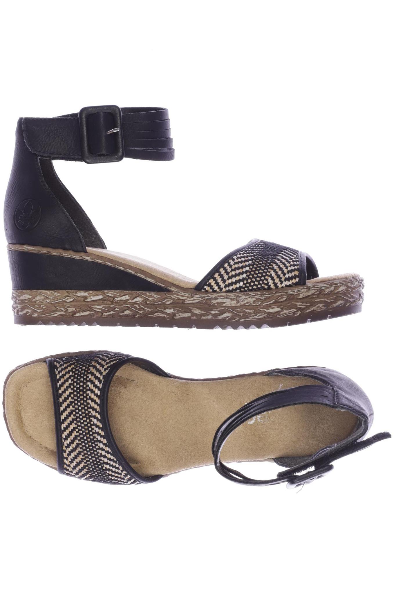 

Rieker Damen Sandale, schwarz