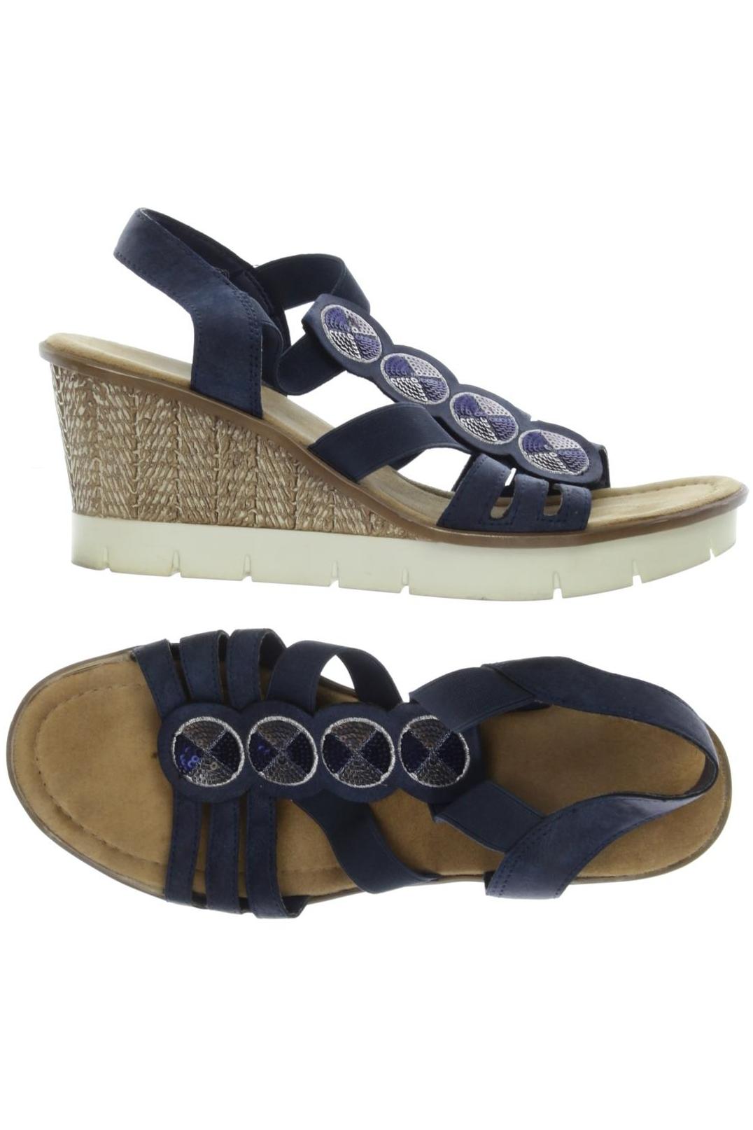 

Rieker Damen Sandale, marineblau, Gr. 41