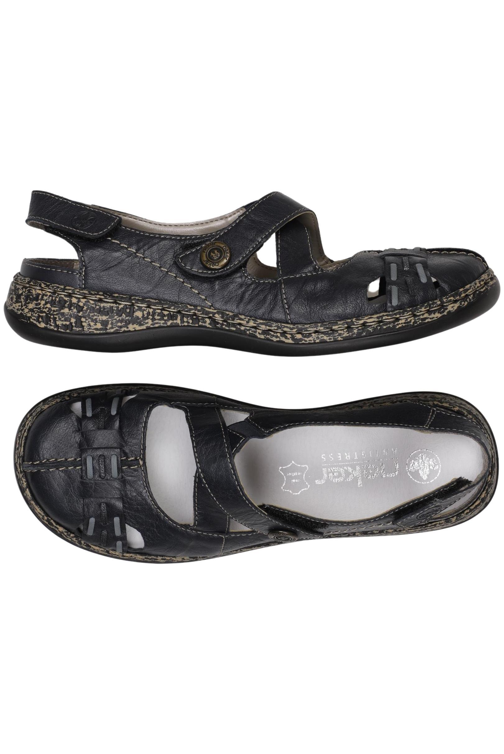 

Rieker Damen Sandale, schwarz, Gr. 39