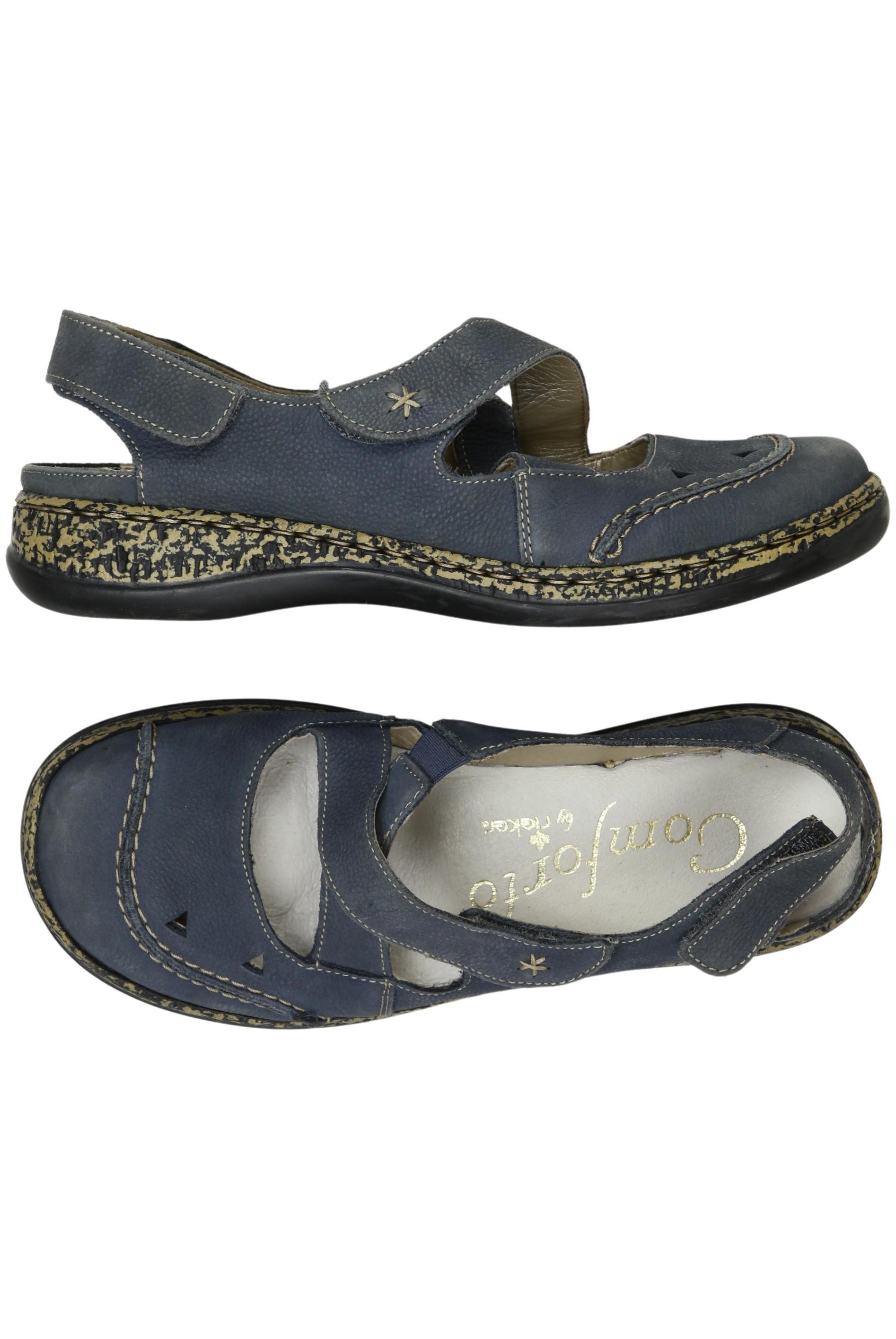 

Rieker Damen Sandale, blau, Gr. 36