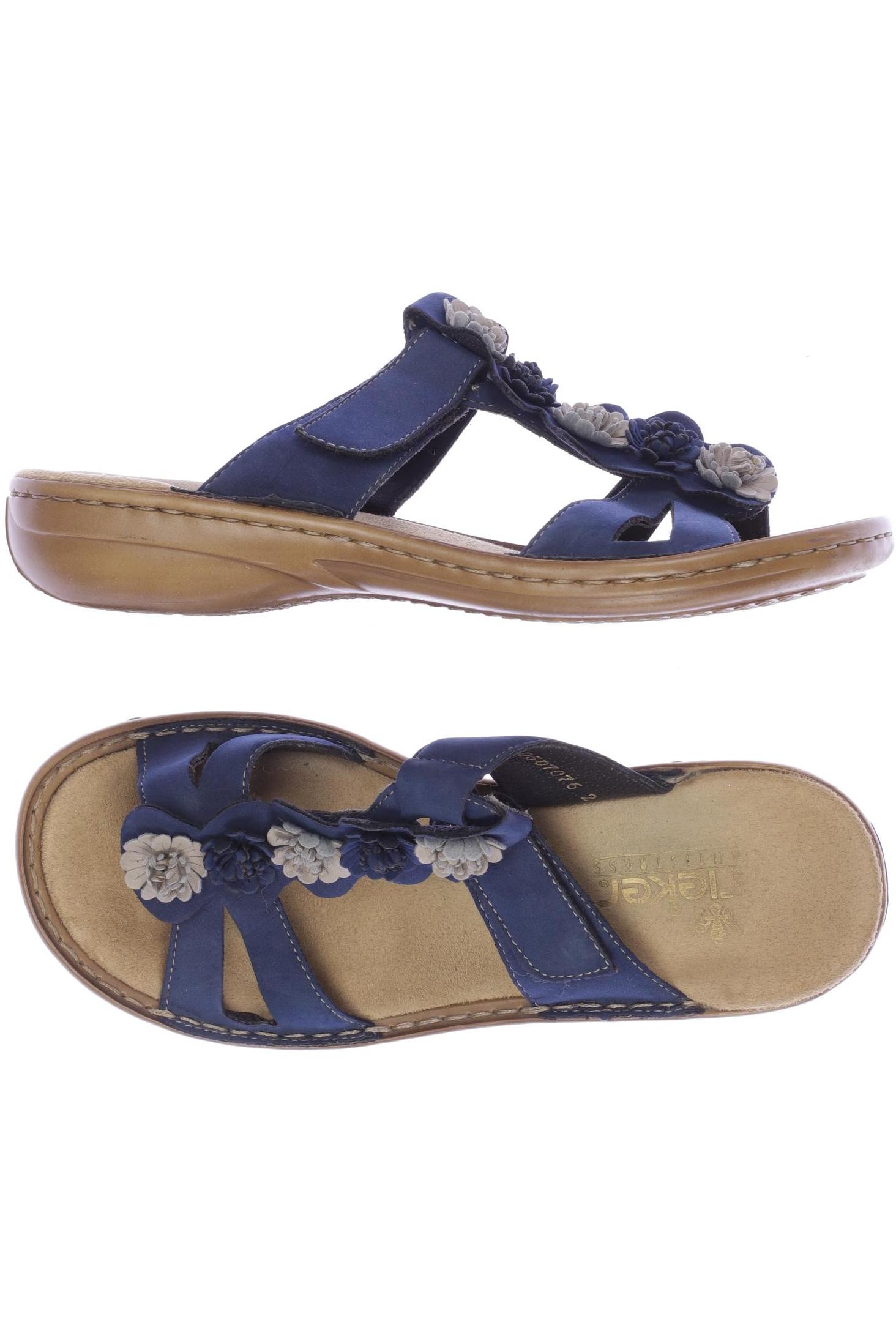 

Rieker Damen Sandale, blau, Gr. 36