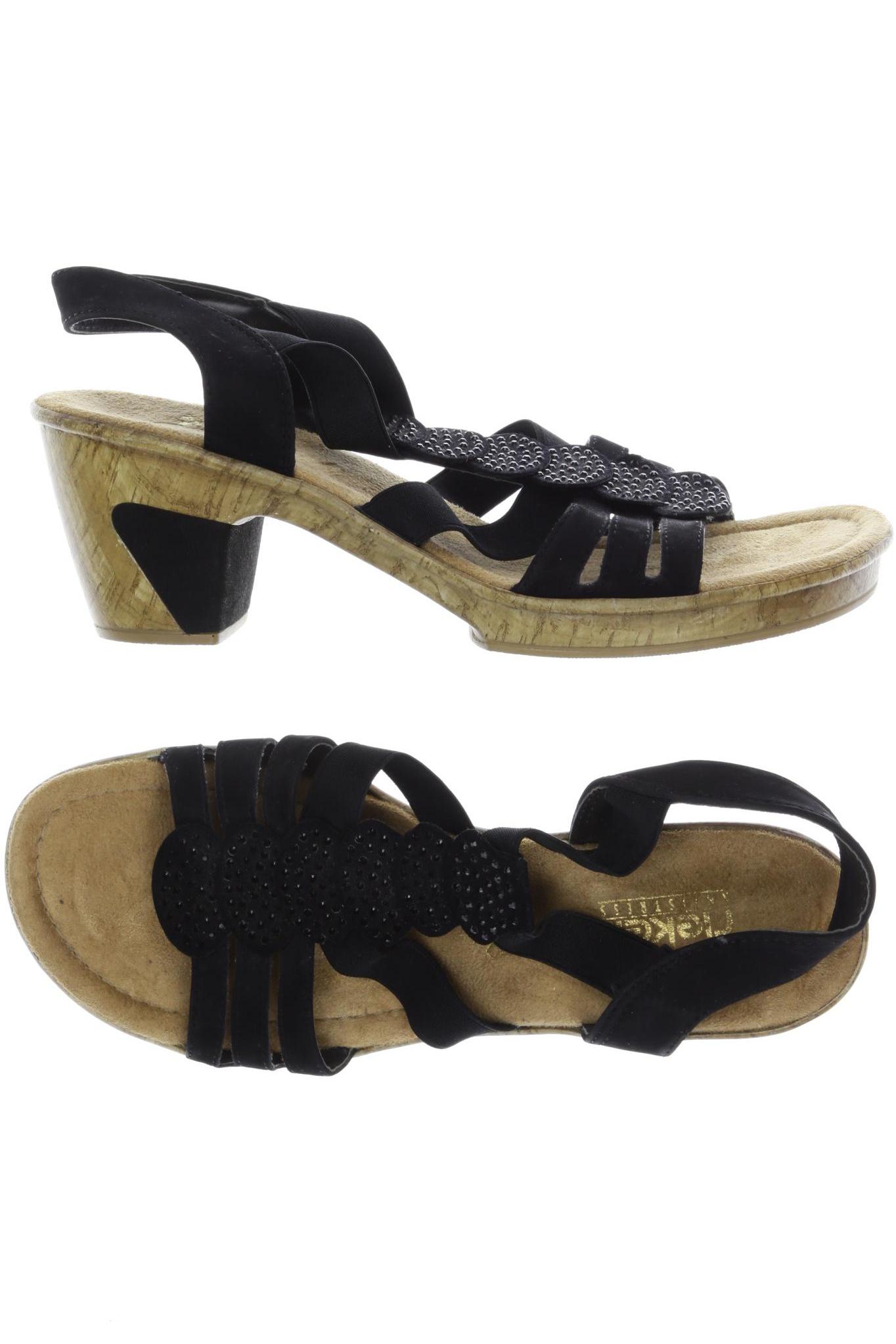 

Rieker Damen Sandale, schwarz, Gr. 42