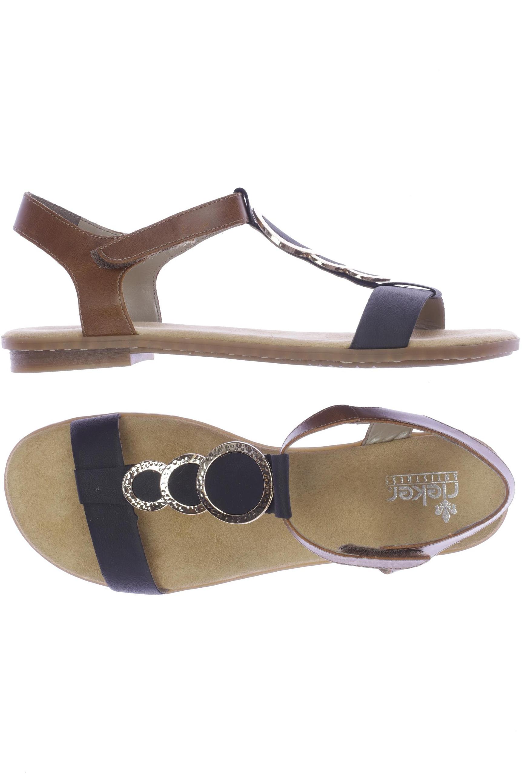 

Rieker Damen Sandale, marineblau, Gr. 42