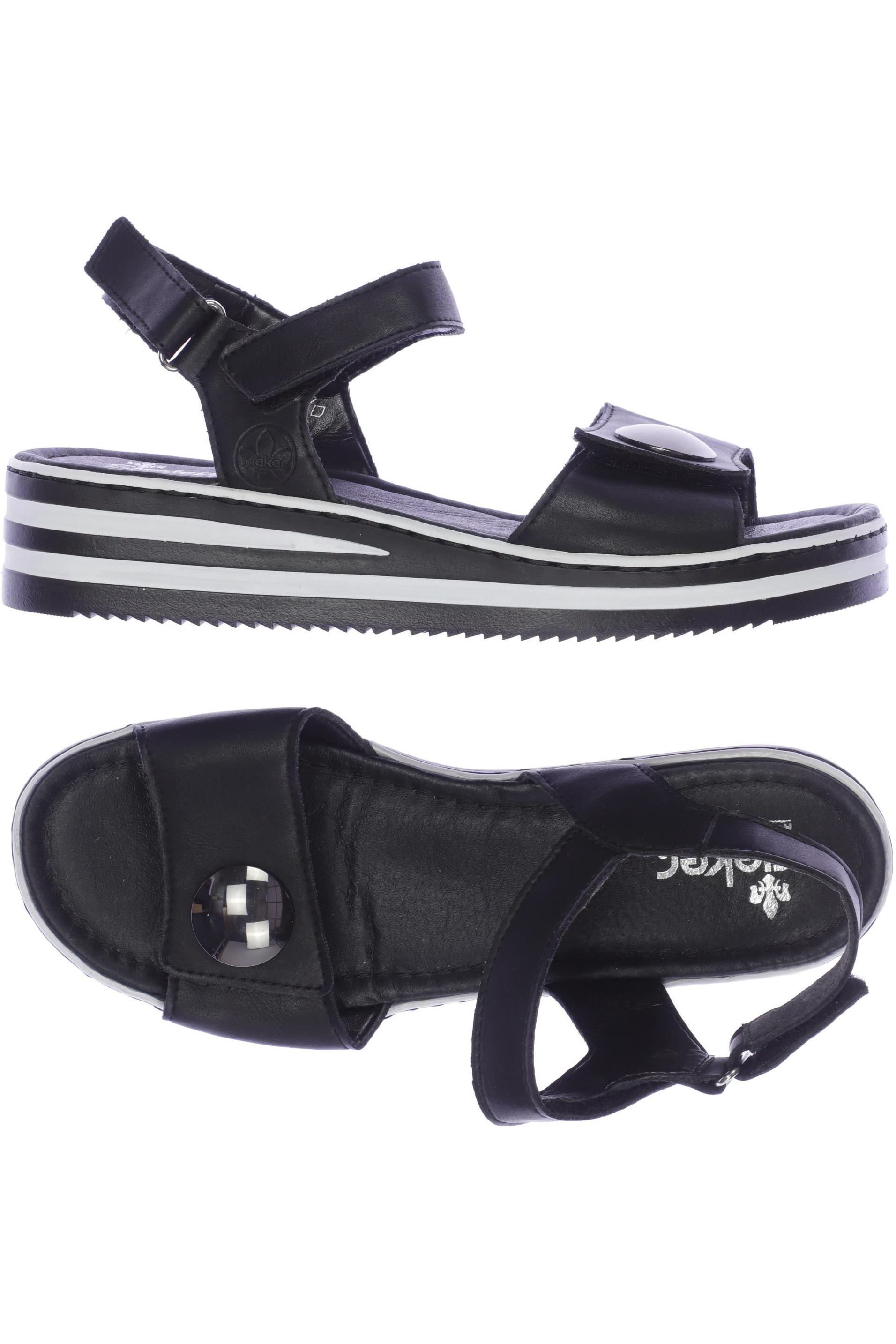 

Rieker Damen Sandale, schwarz, Gr. 39
