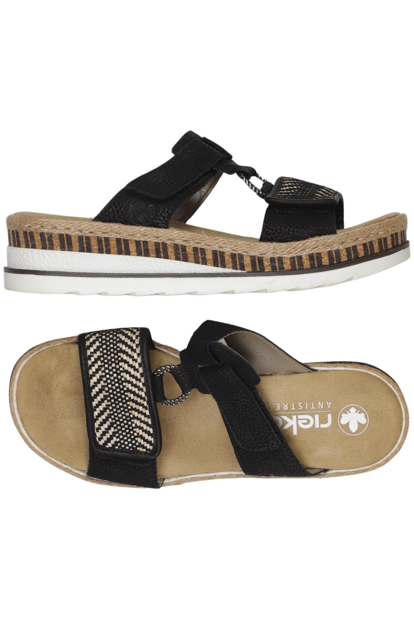 

Rieker Damen Sandale, schwarz, Gr. 37