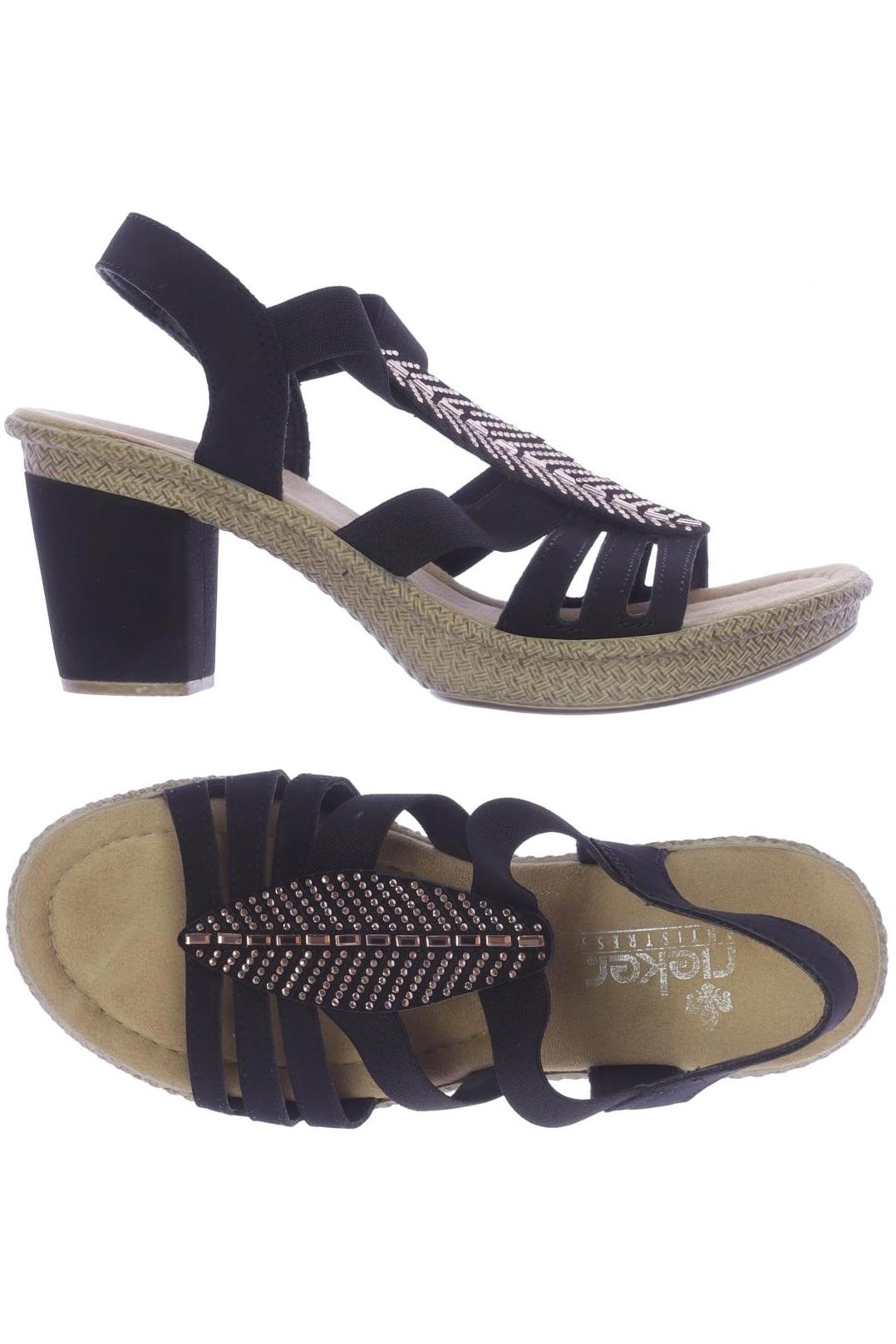 

Rieker Damen Sandale, schwarz, Gr. 37