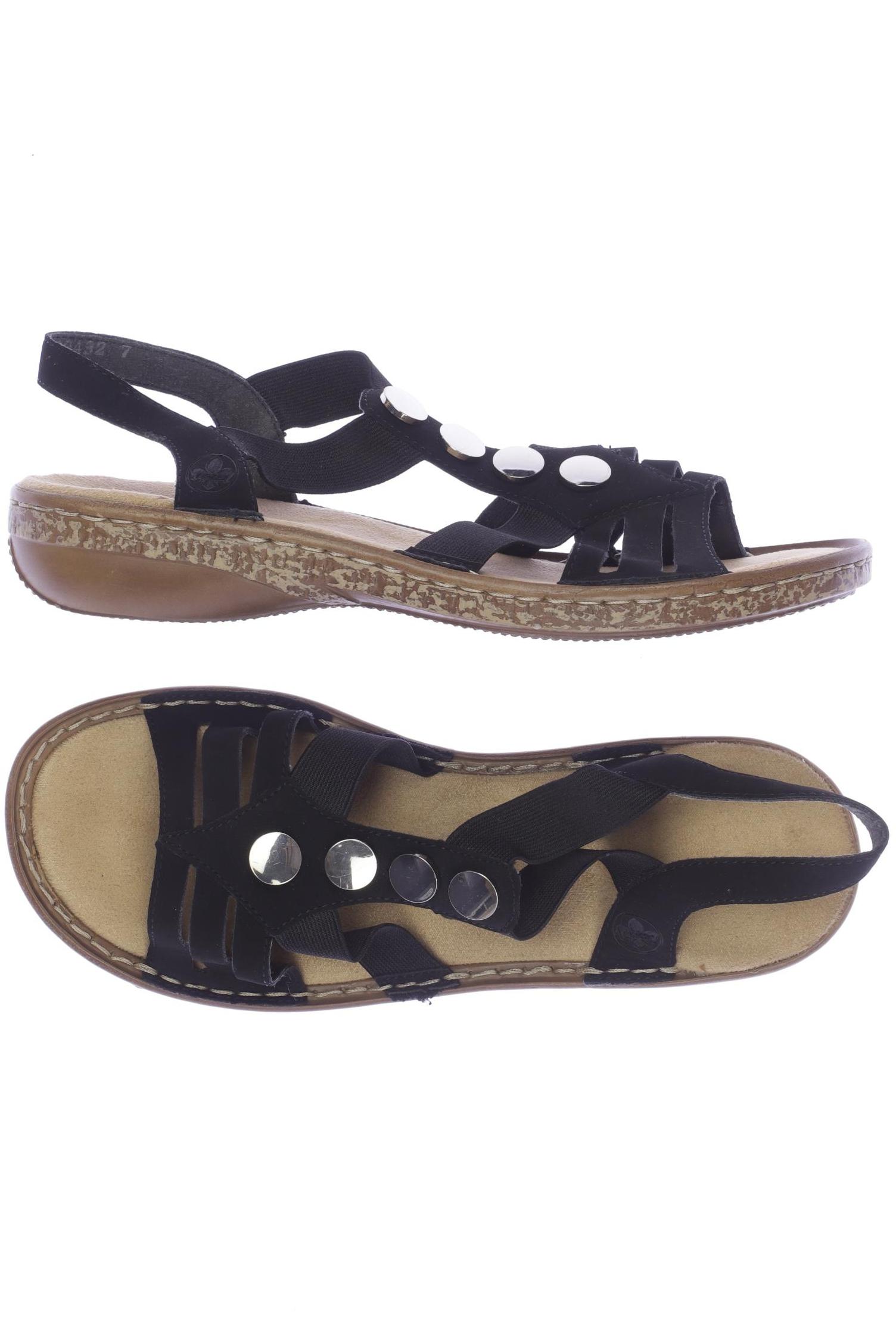 

Rieker Damen Sandale, schwarz, Gr. 37