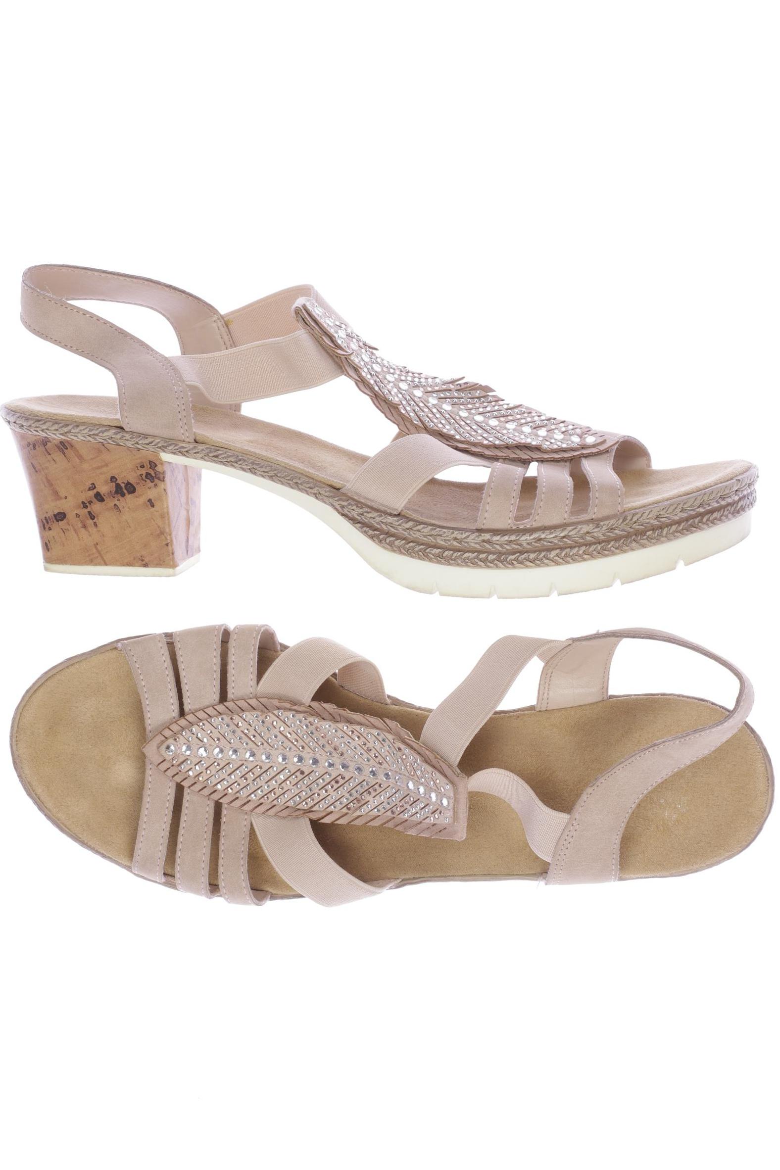 

Rieker Damen Sandale, beige, Gr. 42