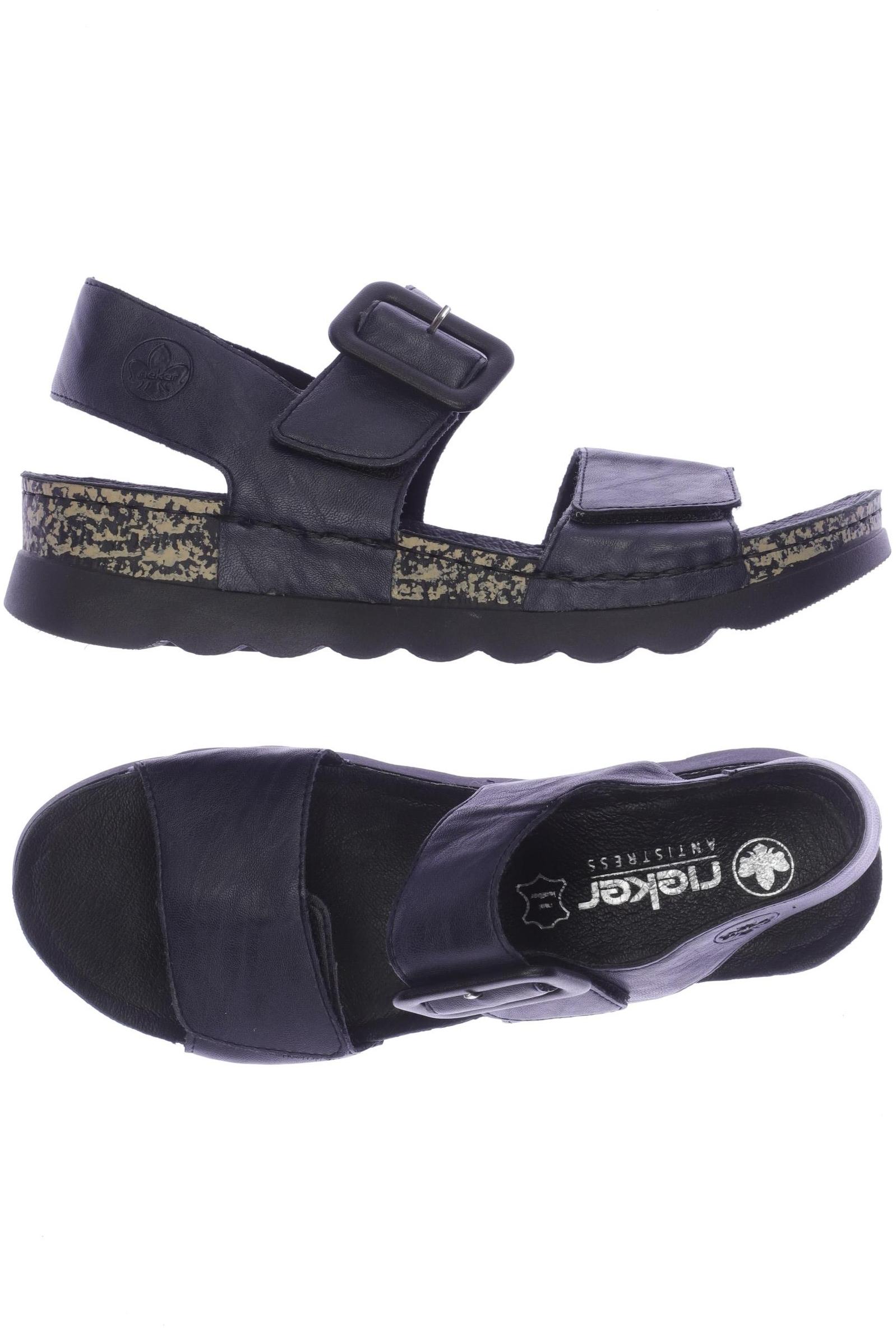 

Rieker Damen Sandale, marineblau, Gr. 42