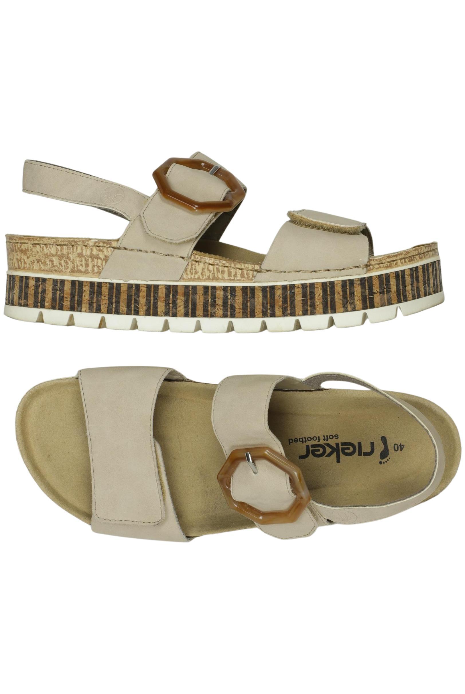 

Rieker Damen Sandale, beige, Gr. 40