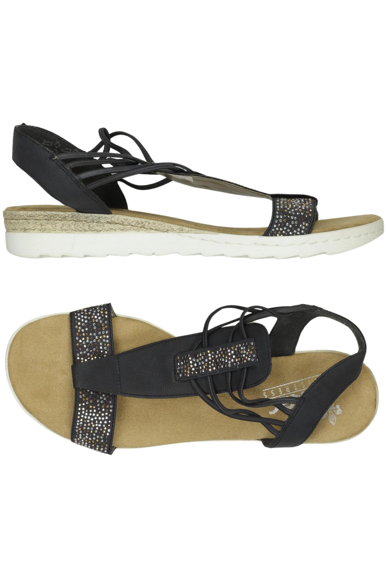 

Rieker Damen Sandale, schwarz, Gr. 41