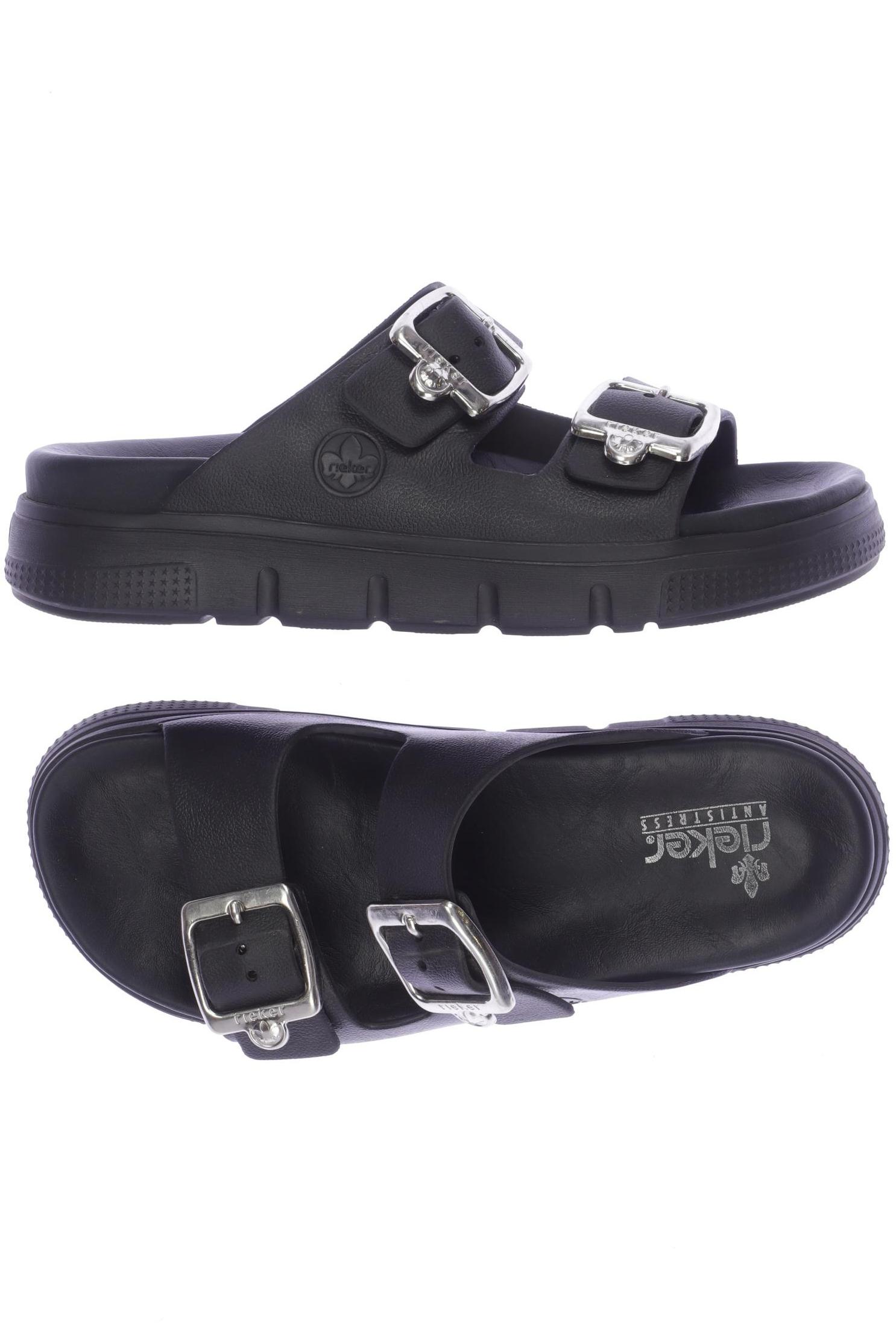 

Rieker Damen Sandale, schwarz, Gr. 38