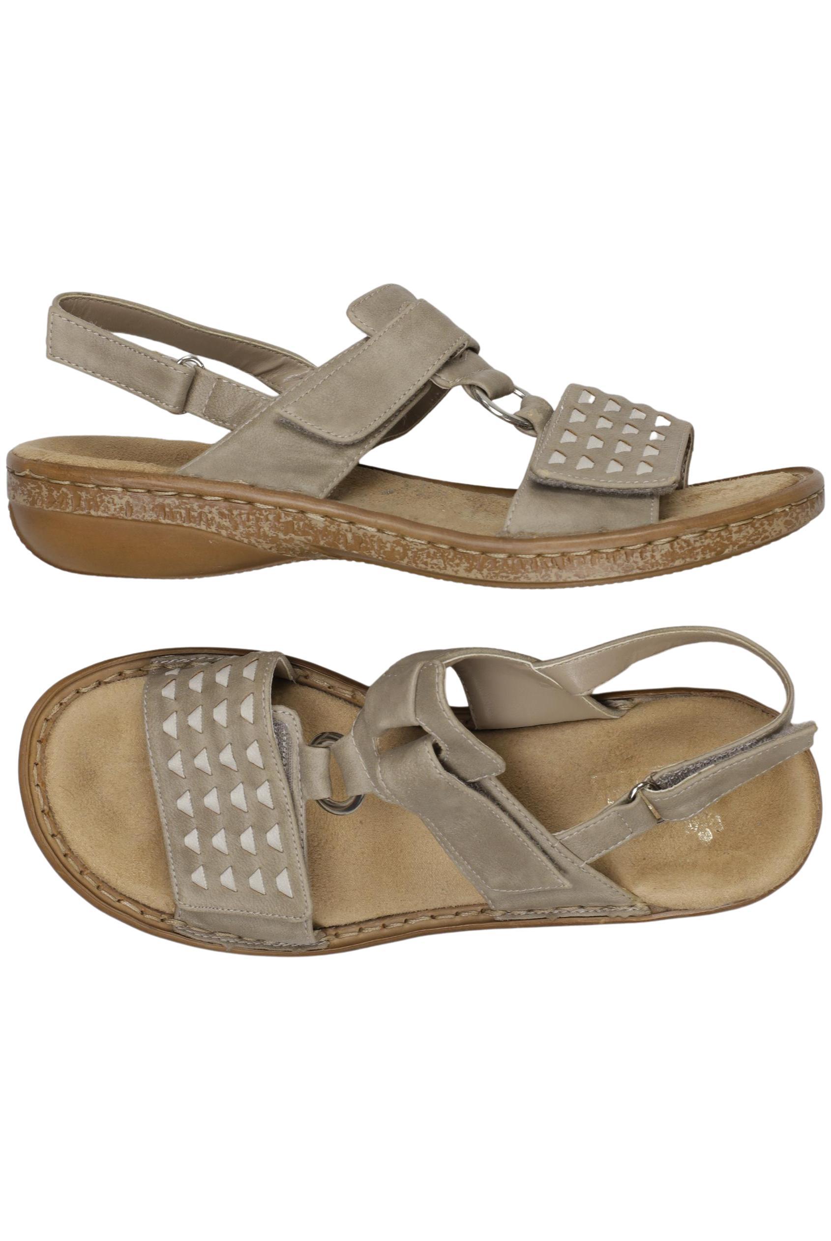 

Rieker Damen Sandale, beige, Gr. 37