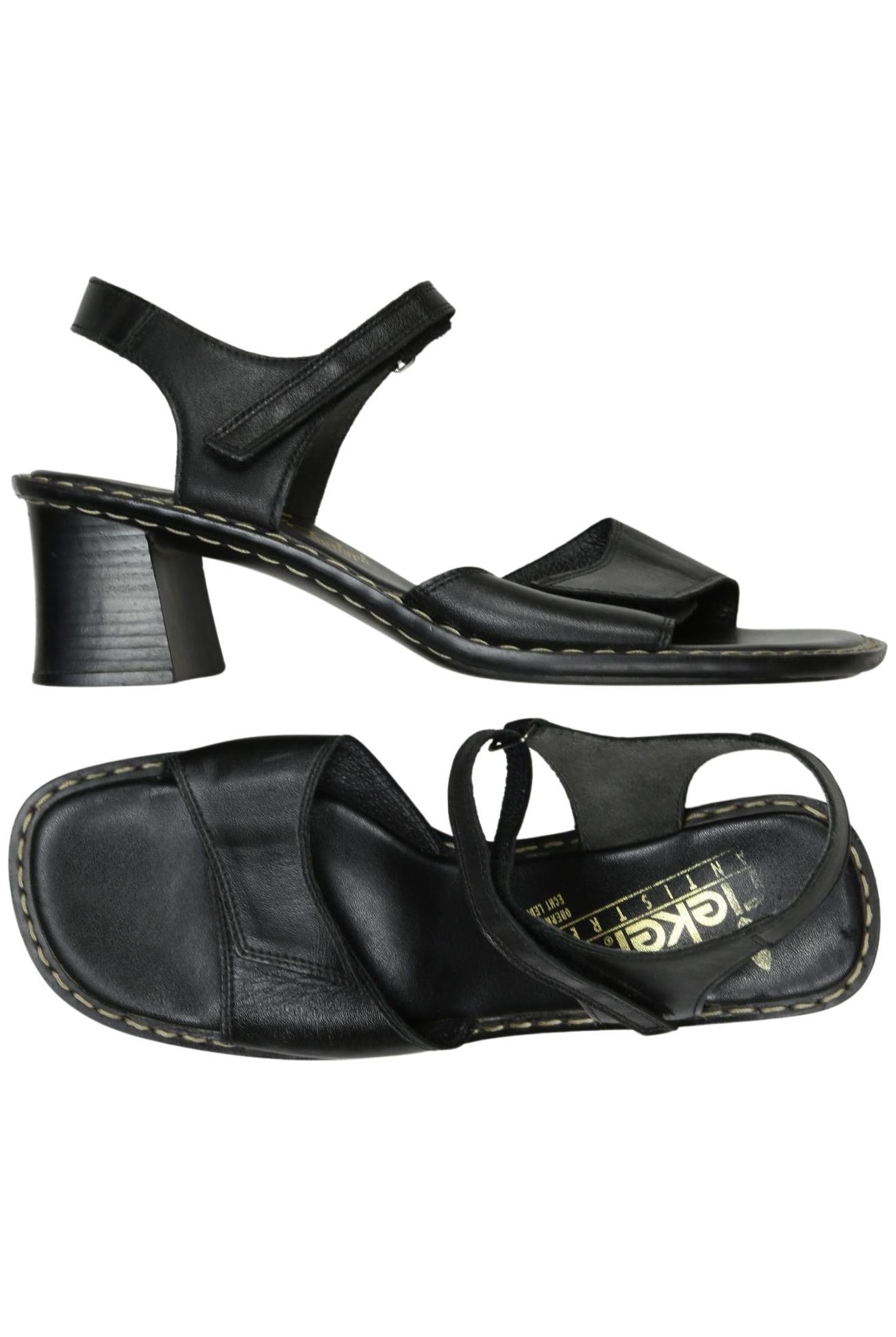 

Rieker Damen Sandale, schwarz, Gr. 40