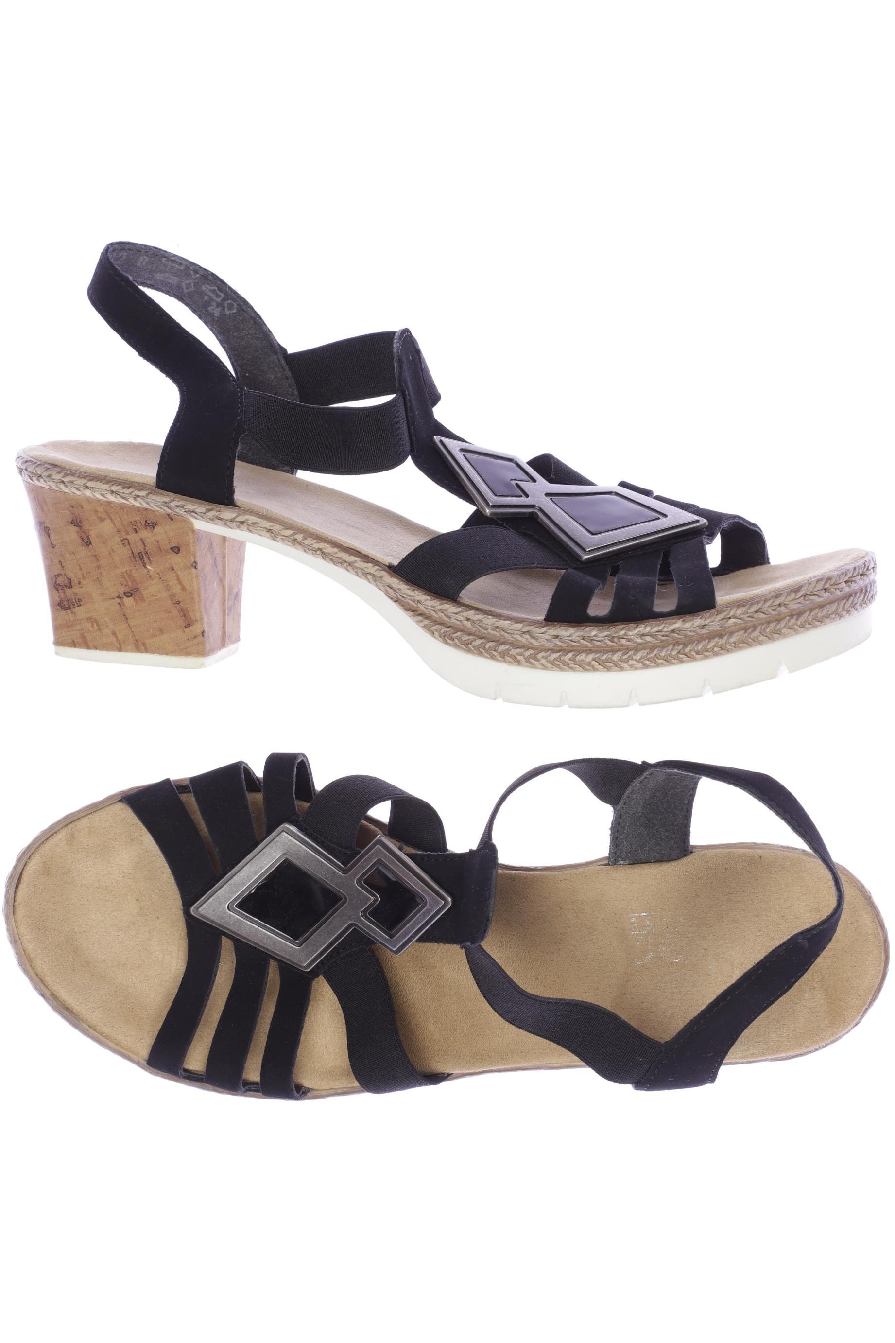 

Rieker Damen Sandale, schwarz, Gr. 39