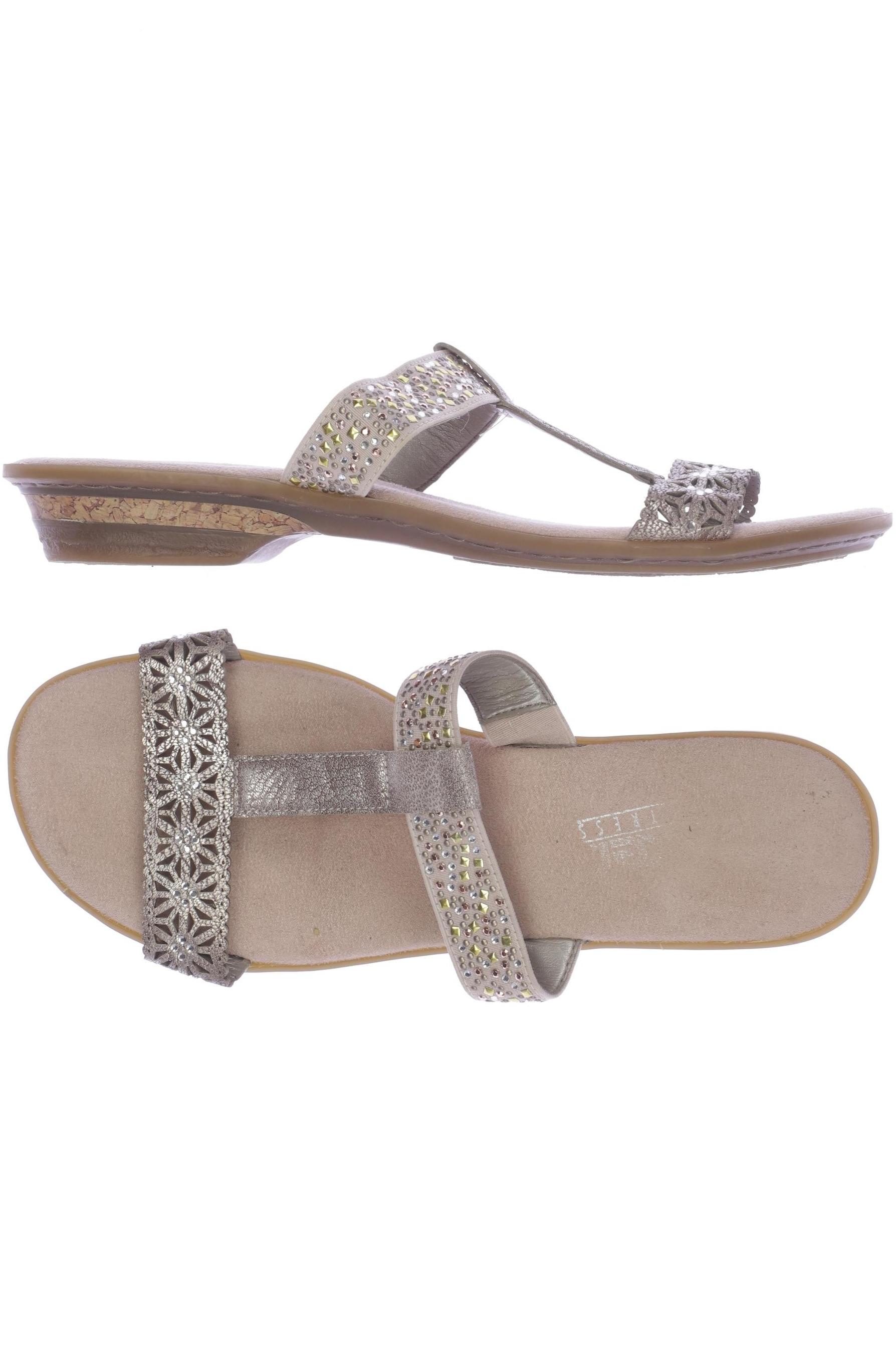 

Rieker Damen Sandale, beige, Gr. 42