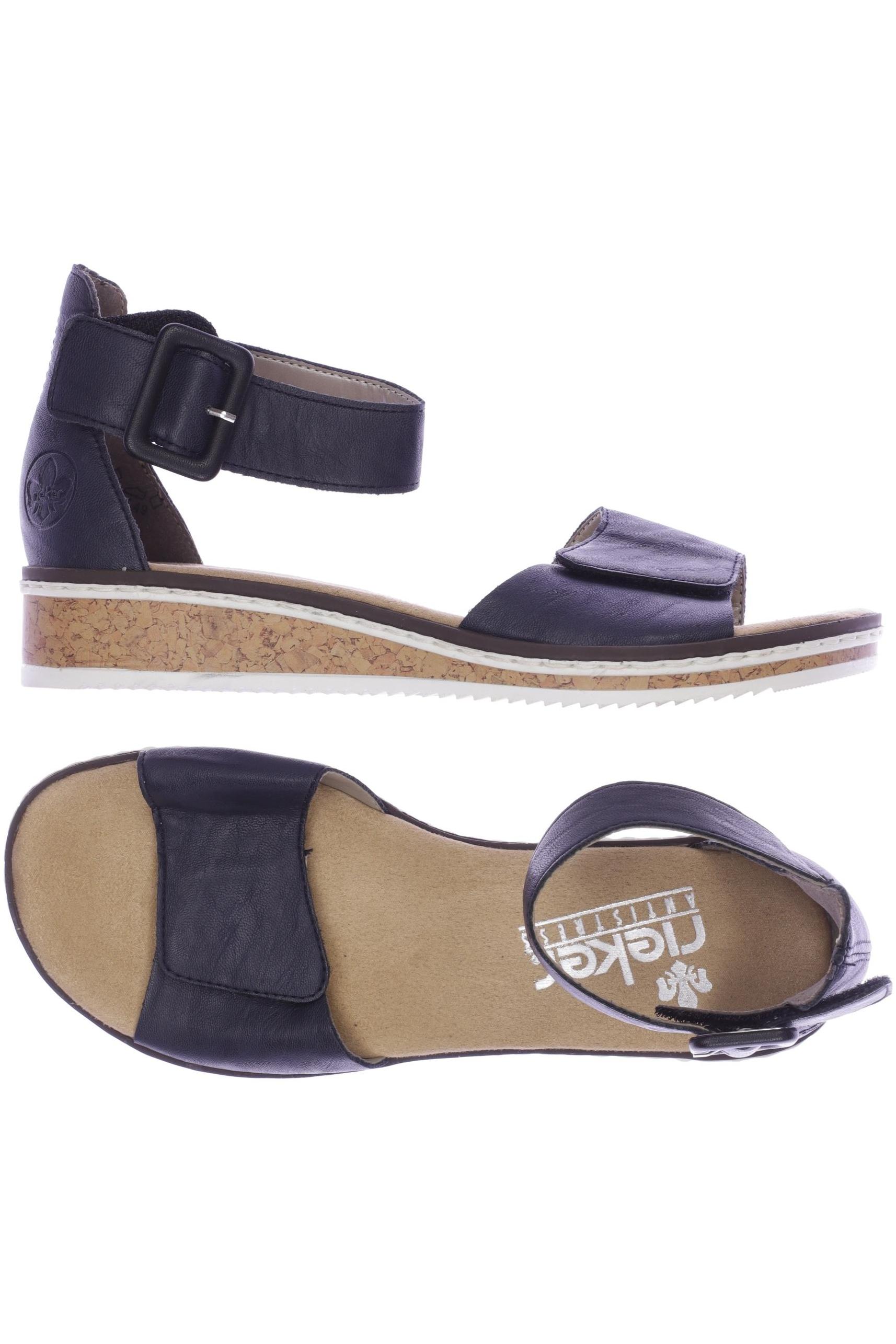 

Rieker Damen Sandale, marineblau, Gr. 38