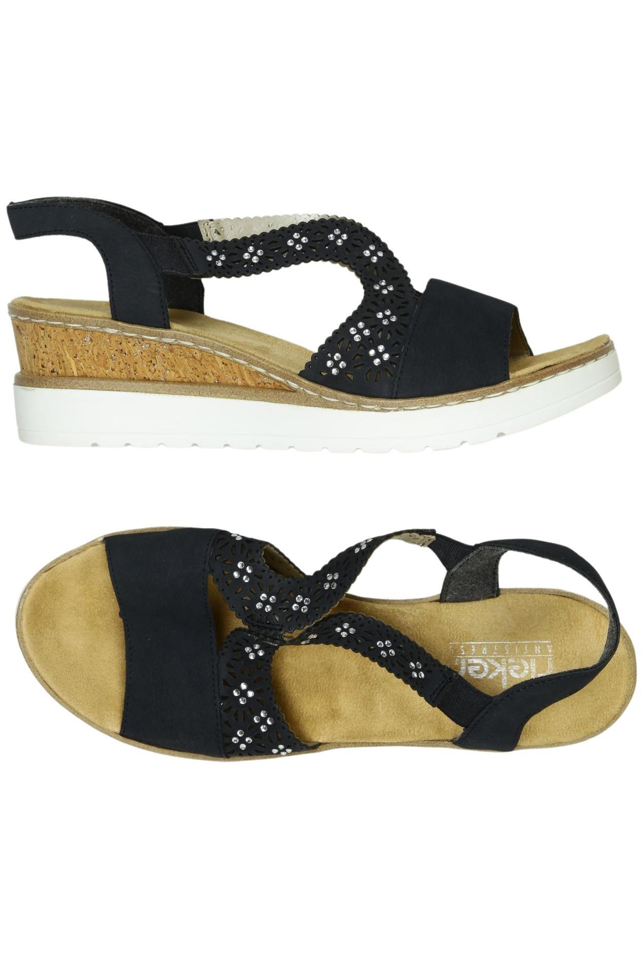 

Rieker Damen Sandale, marineblau, Gr. 38