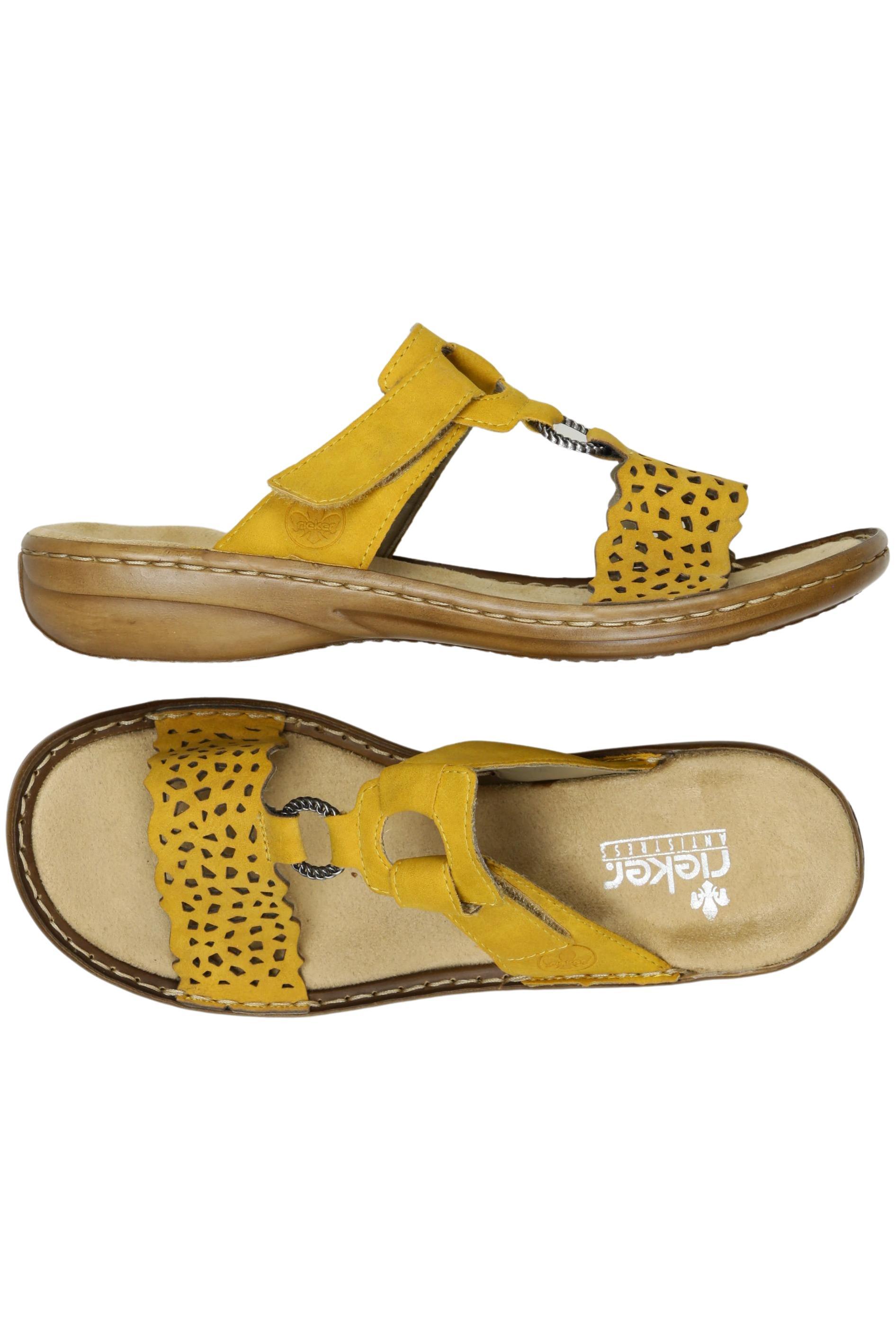 

Rieker Damen Sandale, gelb, Gr. 40