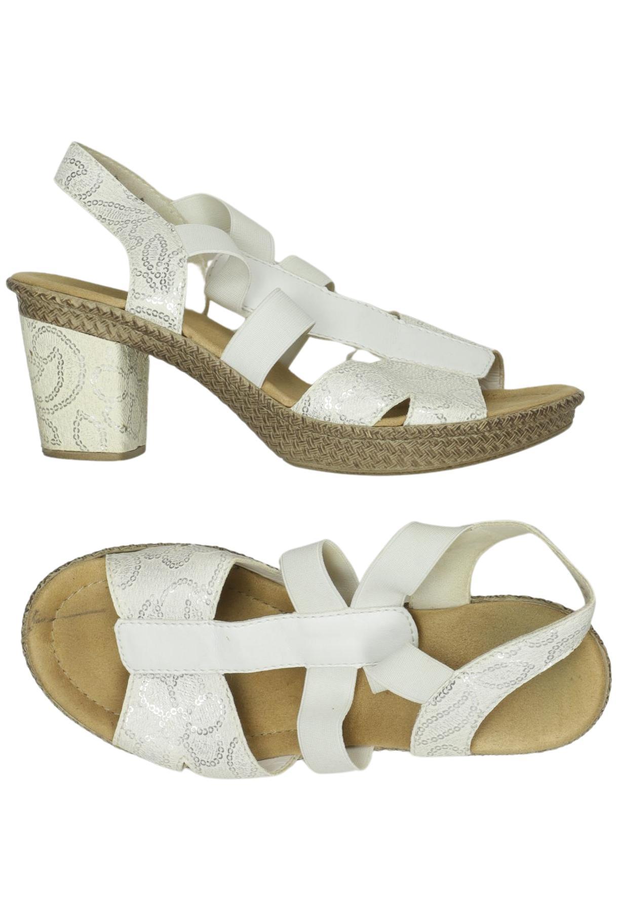 

Rieker Damen Sandale, weiß, Gr. 37