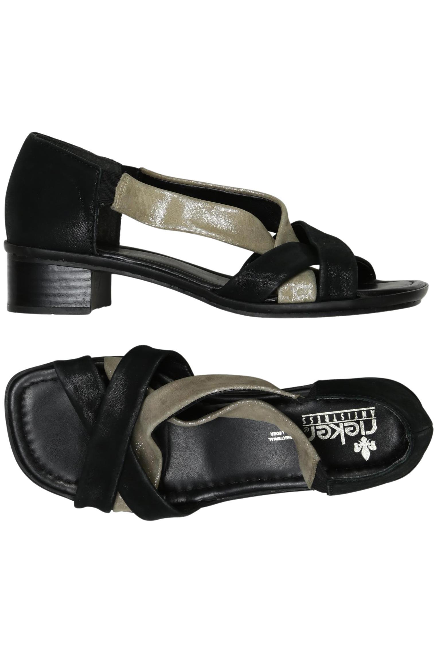 

Rieker Damen Sandale, schwarz, Gr. 36