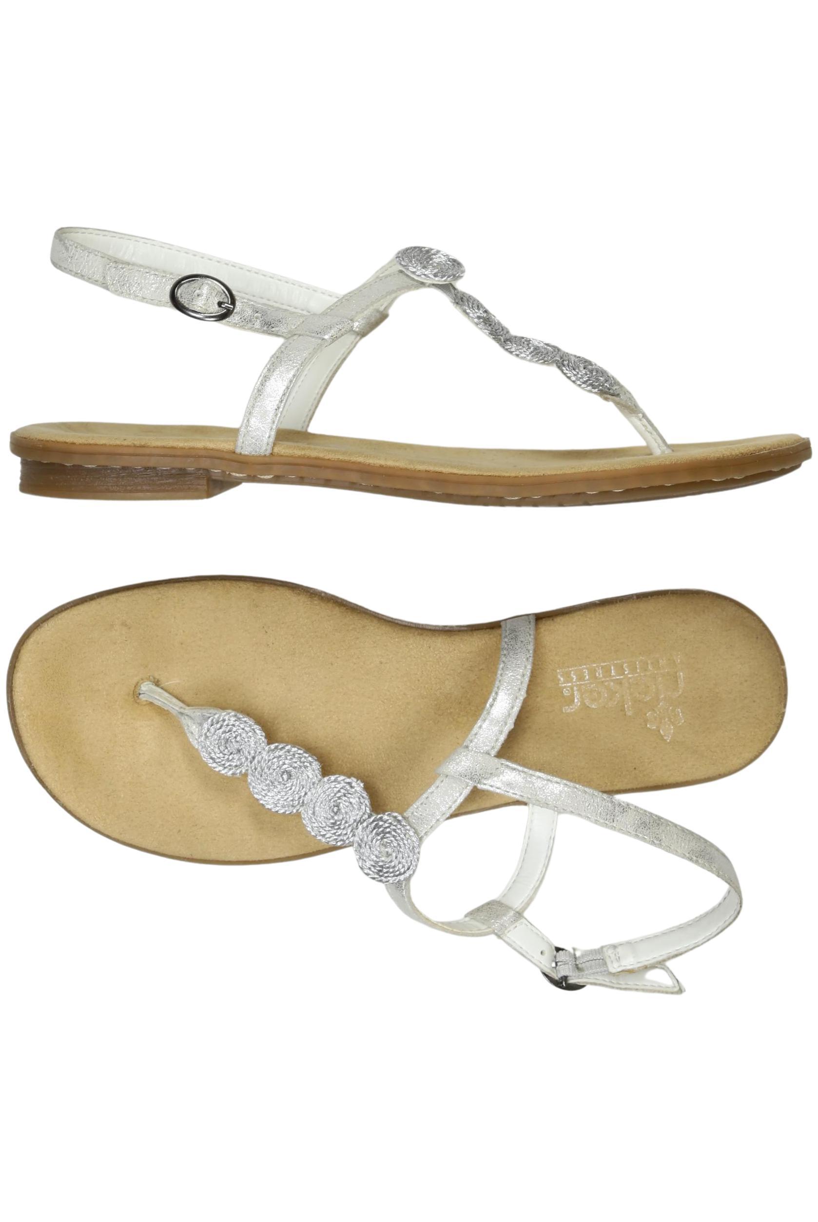 

Rieker Damen Sandale, silber, Gr. 38