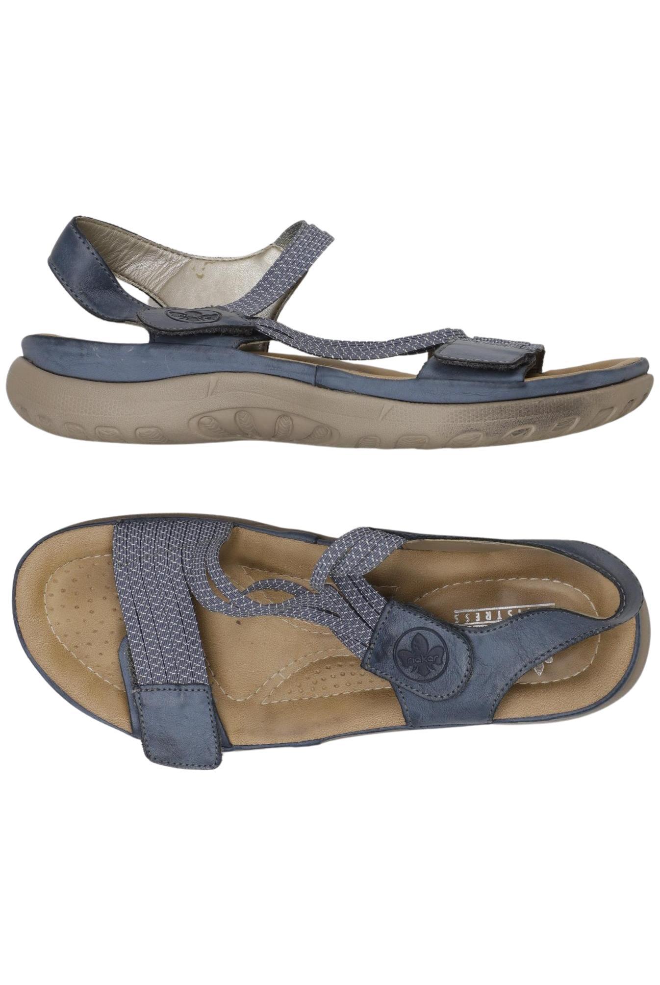 

Rieker Damen Sandale, blau, Gr. 38