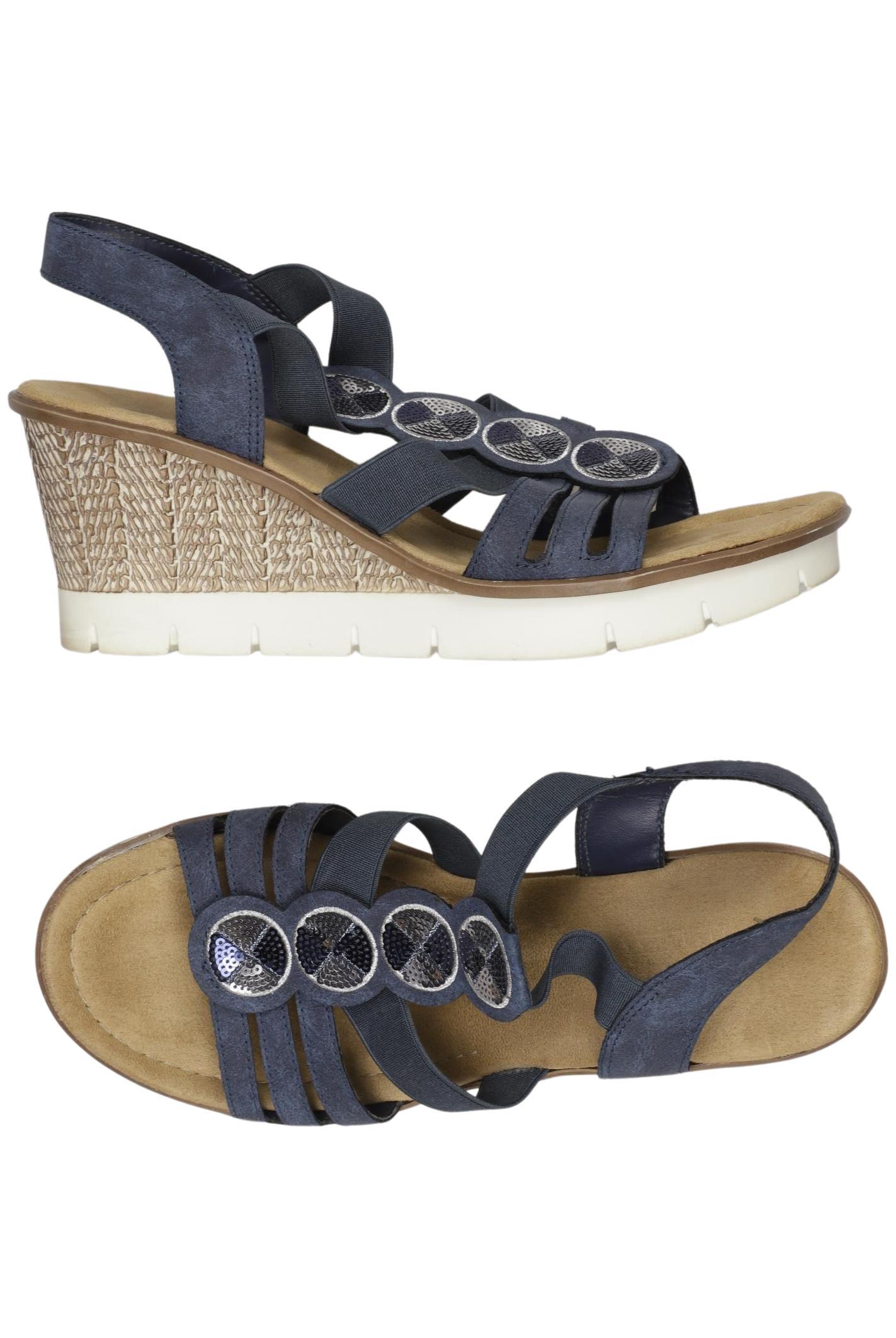

Rieker Damen Sandale, marineblau, Gr. 40
