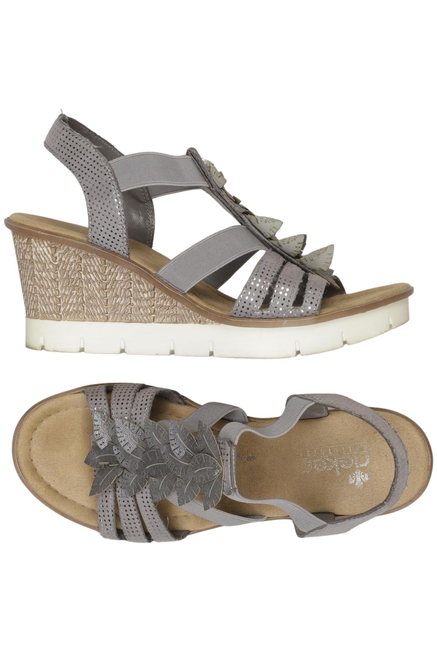 

Rieker Damen Sandale, grau, Gr. 39